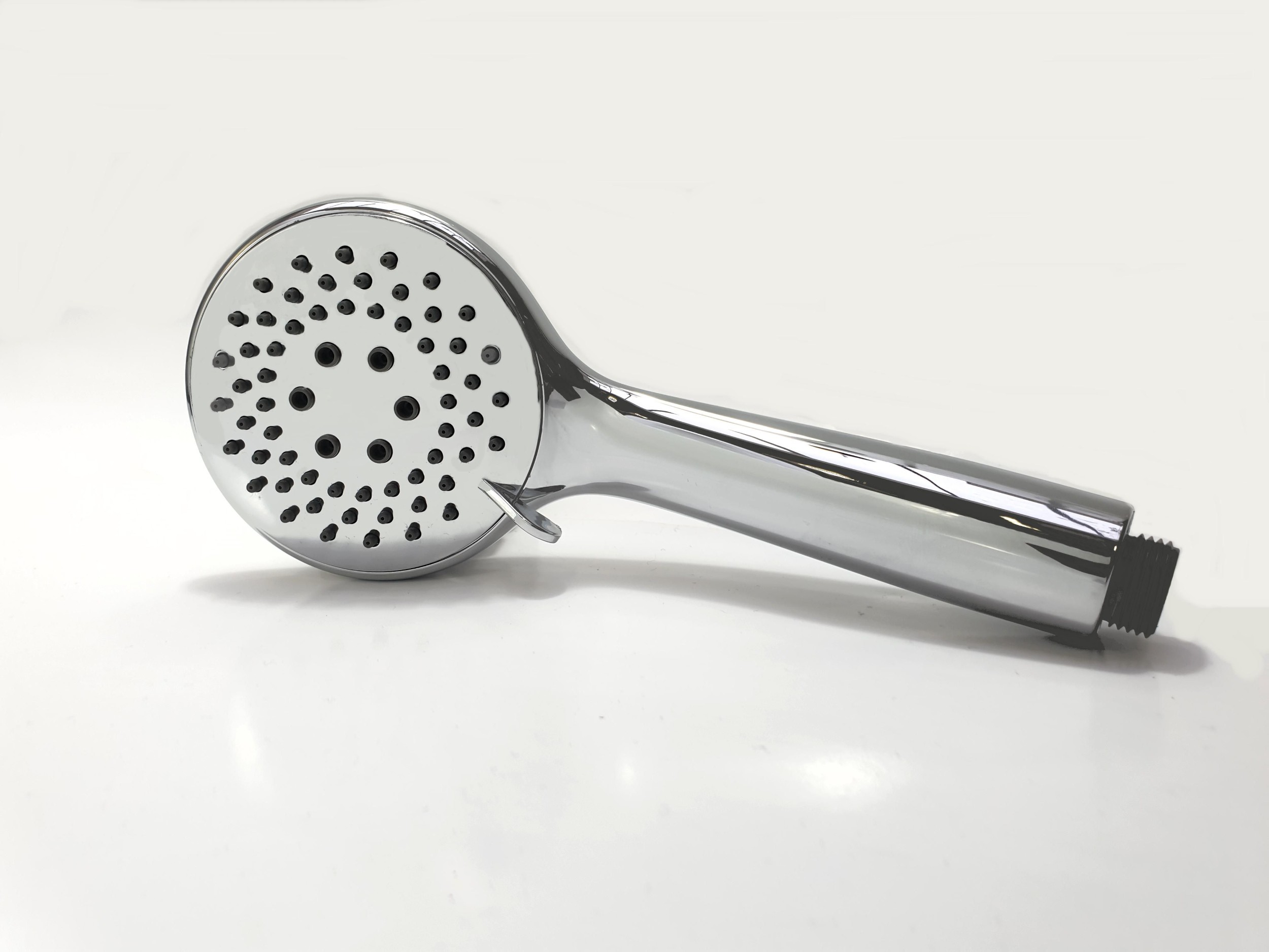 2 polohová sprcha v provedení chrom, kulatý tvar, průměr 100 mm