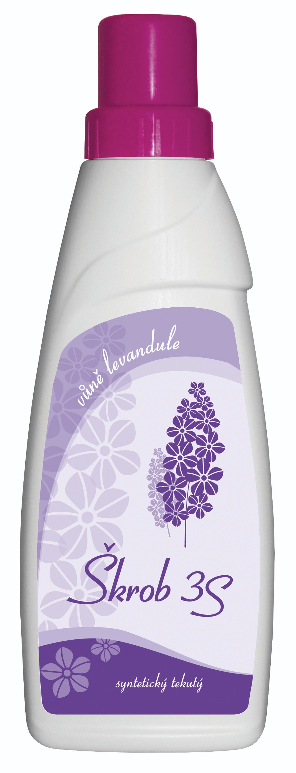 Drogerie a kosmetika - 3S Syntetický tekutý škrob levandule 500 ml