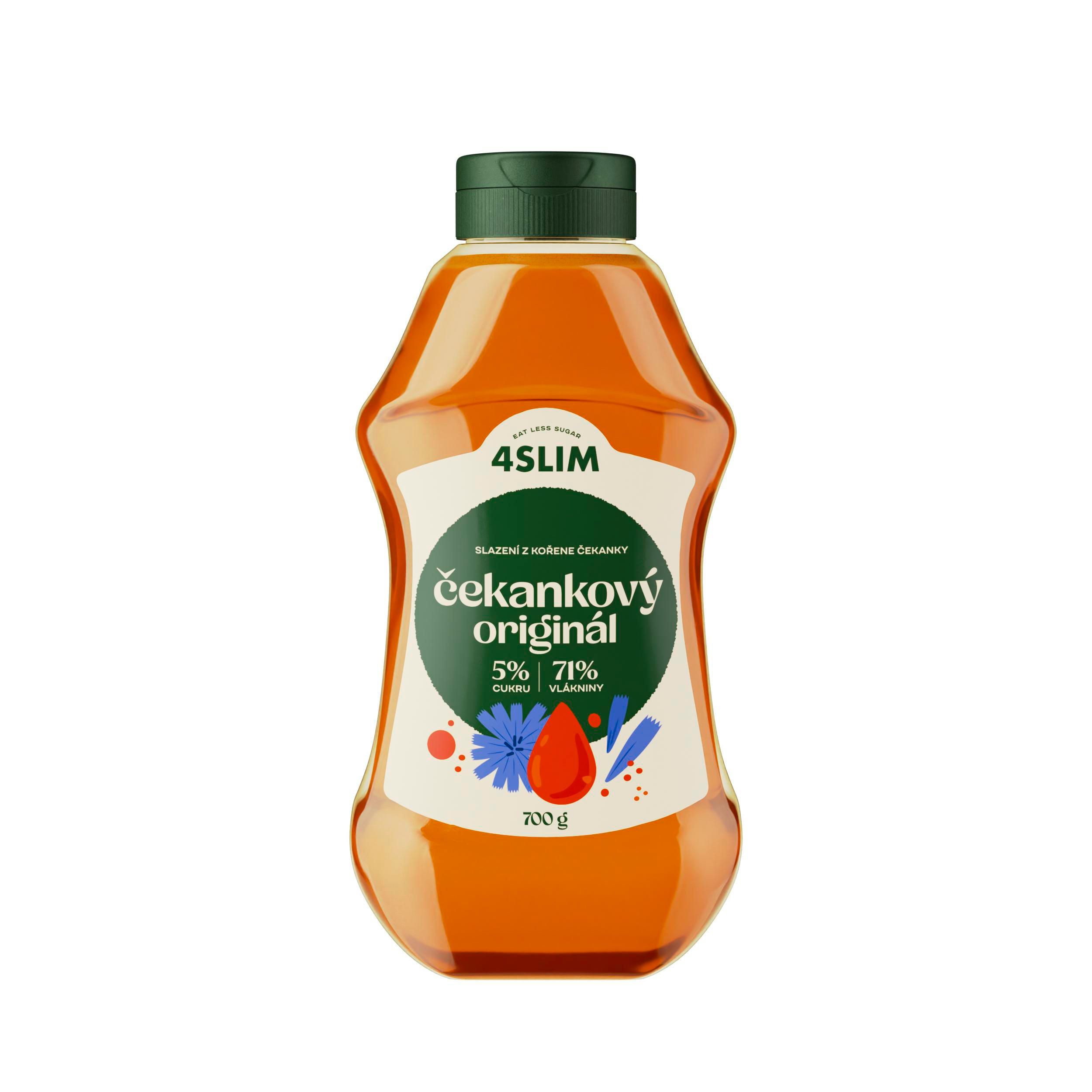 Trvanlivé potraviny - 4Slim Čekankový sirup originál 700g