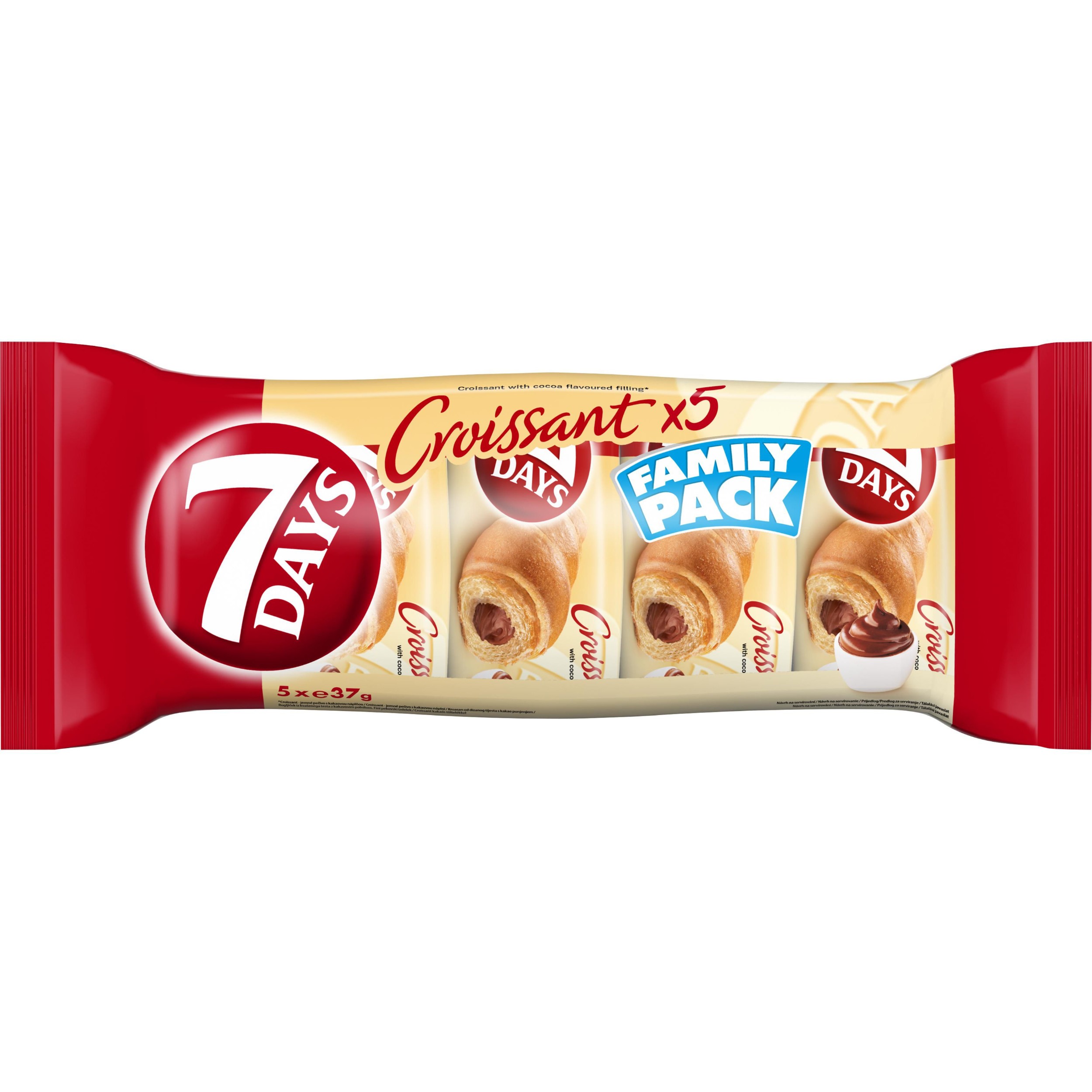 Pekárna a cukrárna - 7days Croissant kakao family pack 5x37 g
