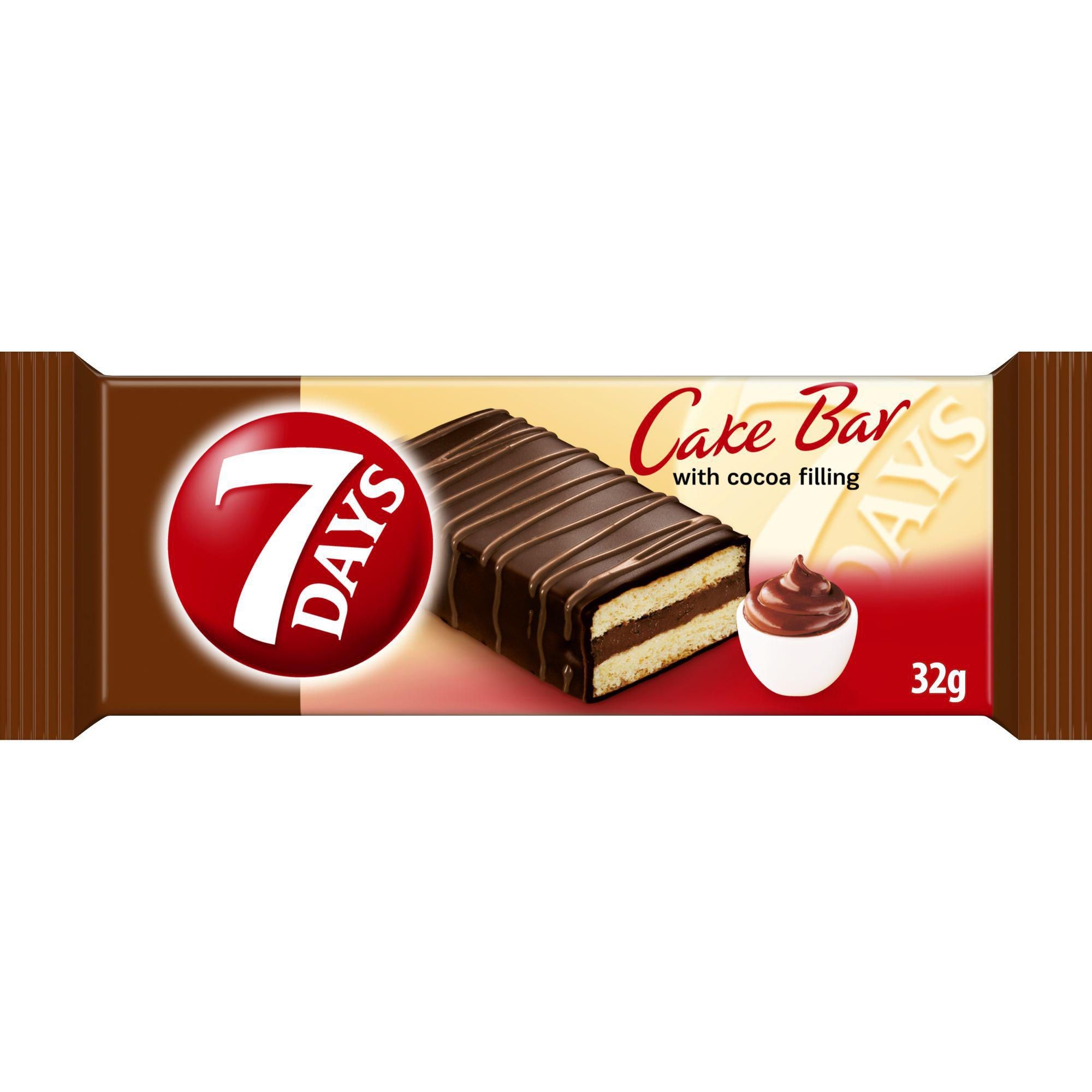 Pekárna a cukrárna - 7Days Kakao piškotový řez s čokoládovou polevou 32g