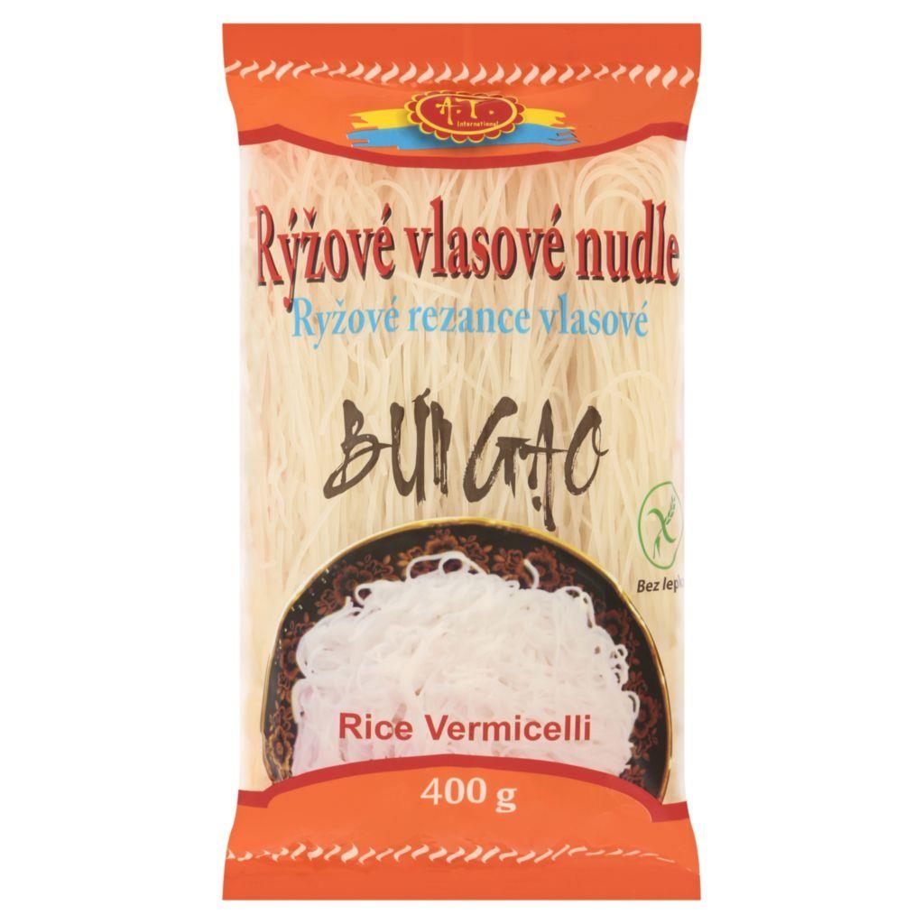 Trvanlivé potraviny - A.T.International Rýžové vlasové nudle 400 g