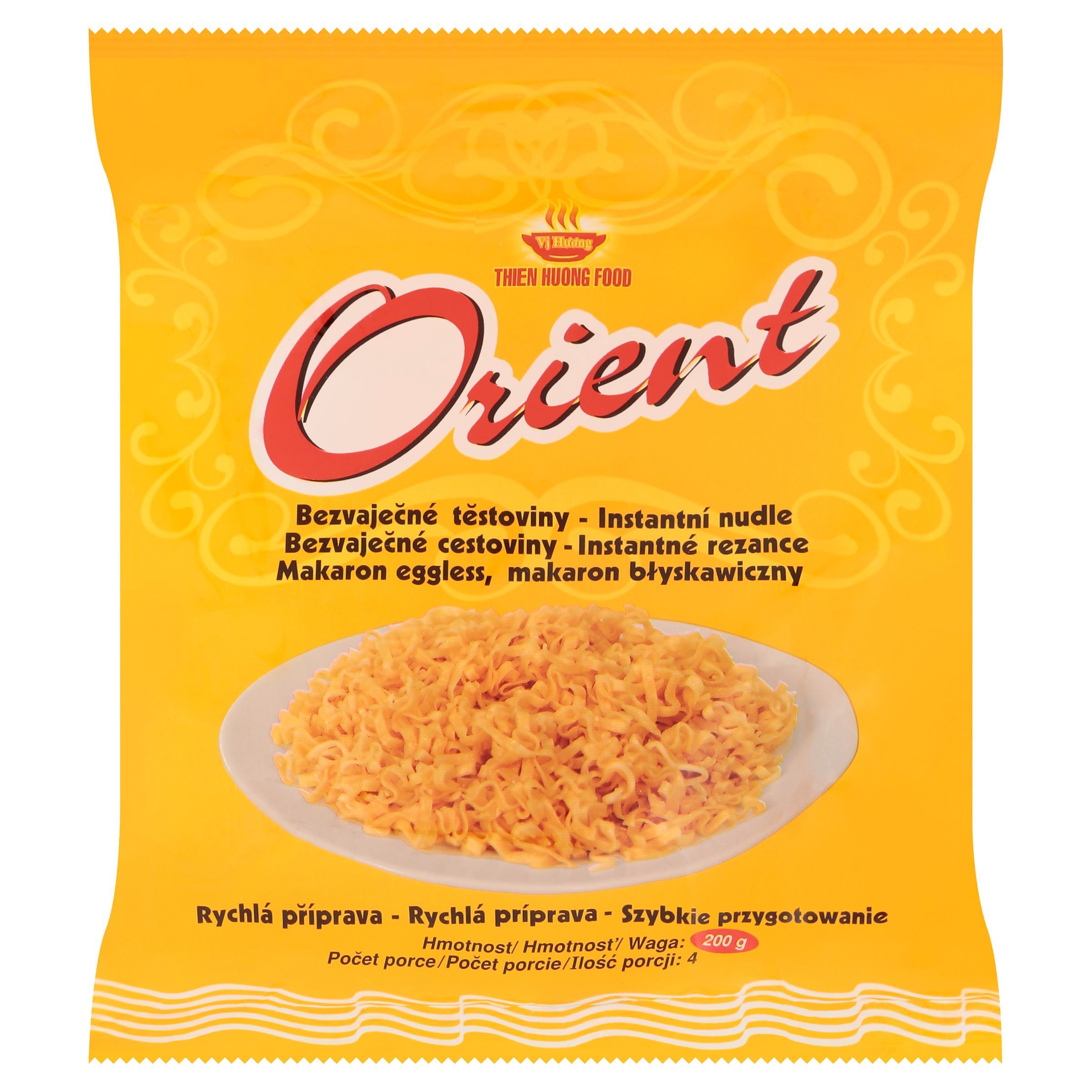 Trvanlivé potraviny - A.T.International Vi Huong Orient bezvaječné těstoviny, instantní nudle 200 g