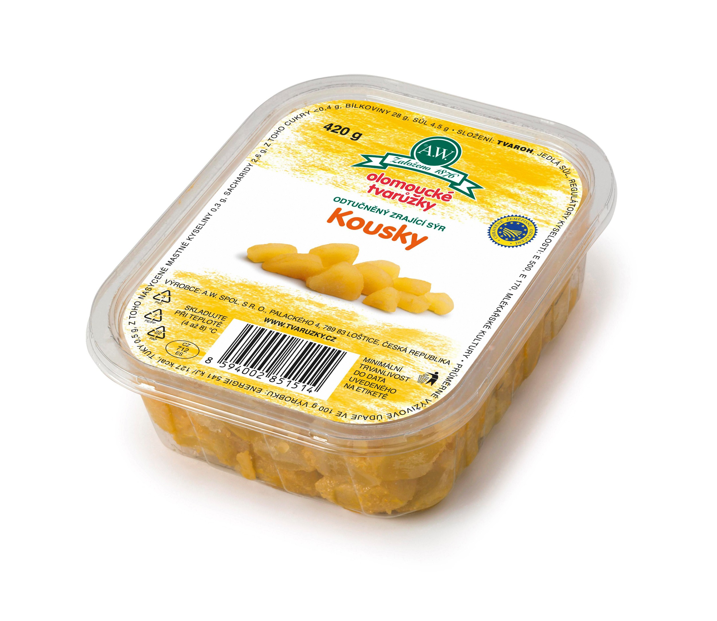 A.W. Olomoucké tvarůžky kousky 420g-0