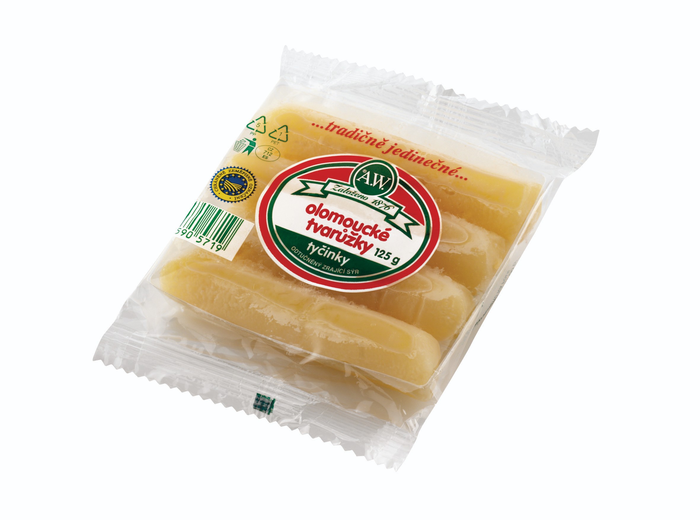 A.W. Olomoucké tvarůžky tyčinky 125g