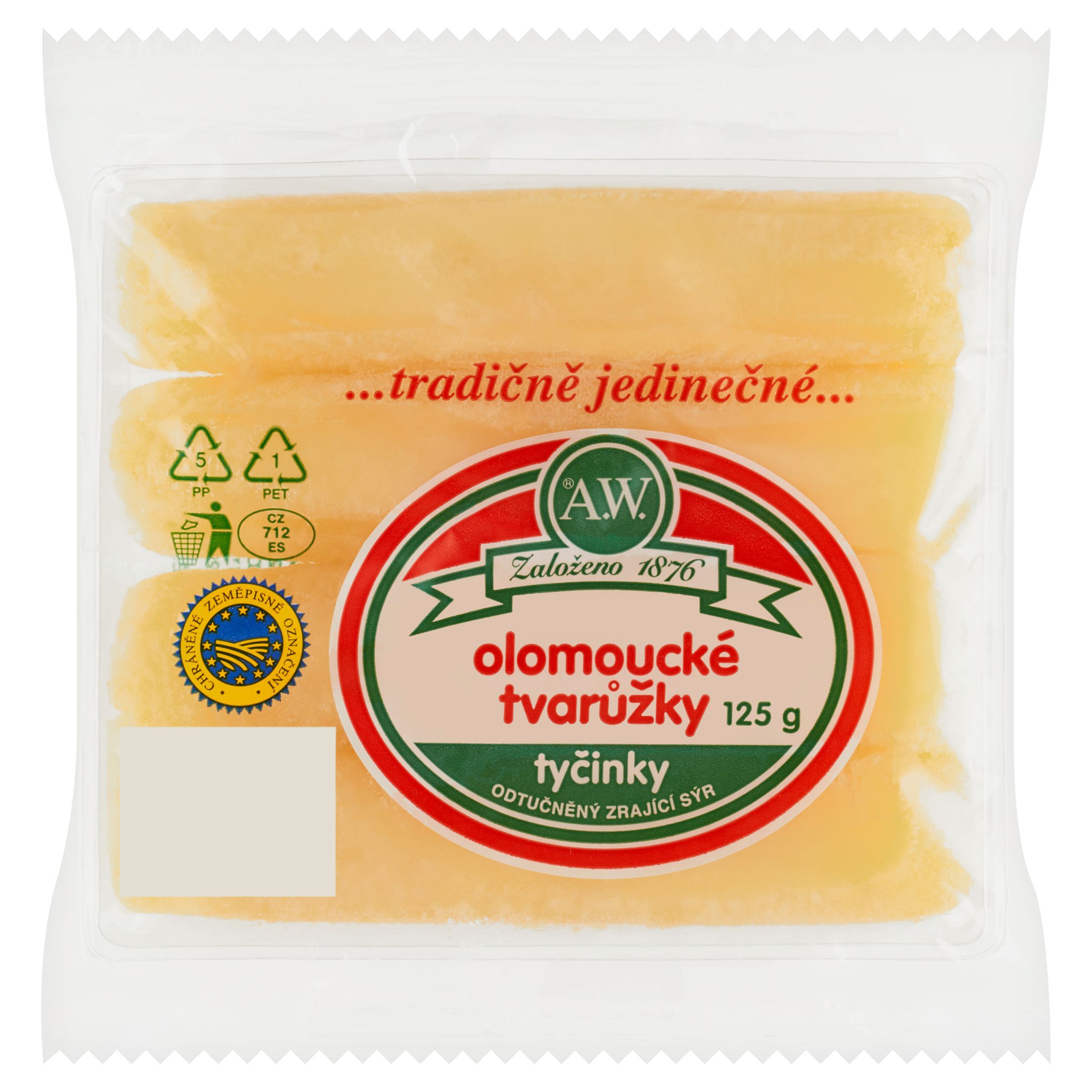 A.W. Olomoucké tvarůžky tyčinky 125g-0