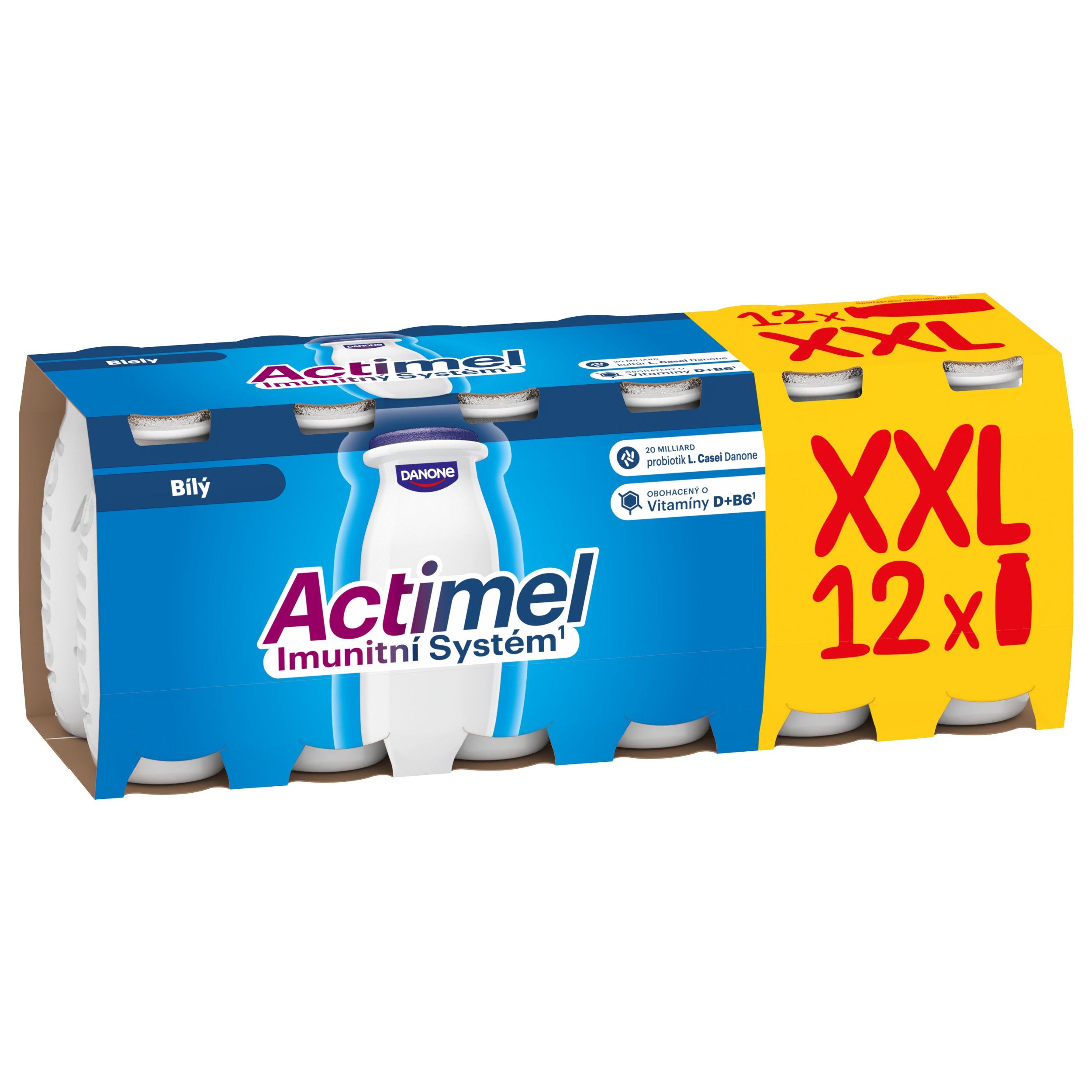 Mléčné a chlazené - ACTIMEL Bílý 12x100g