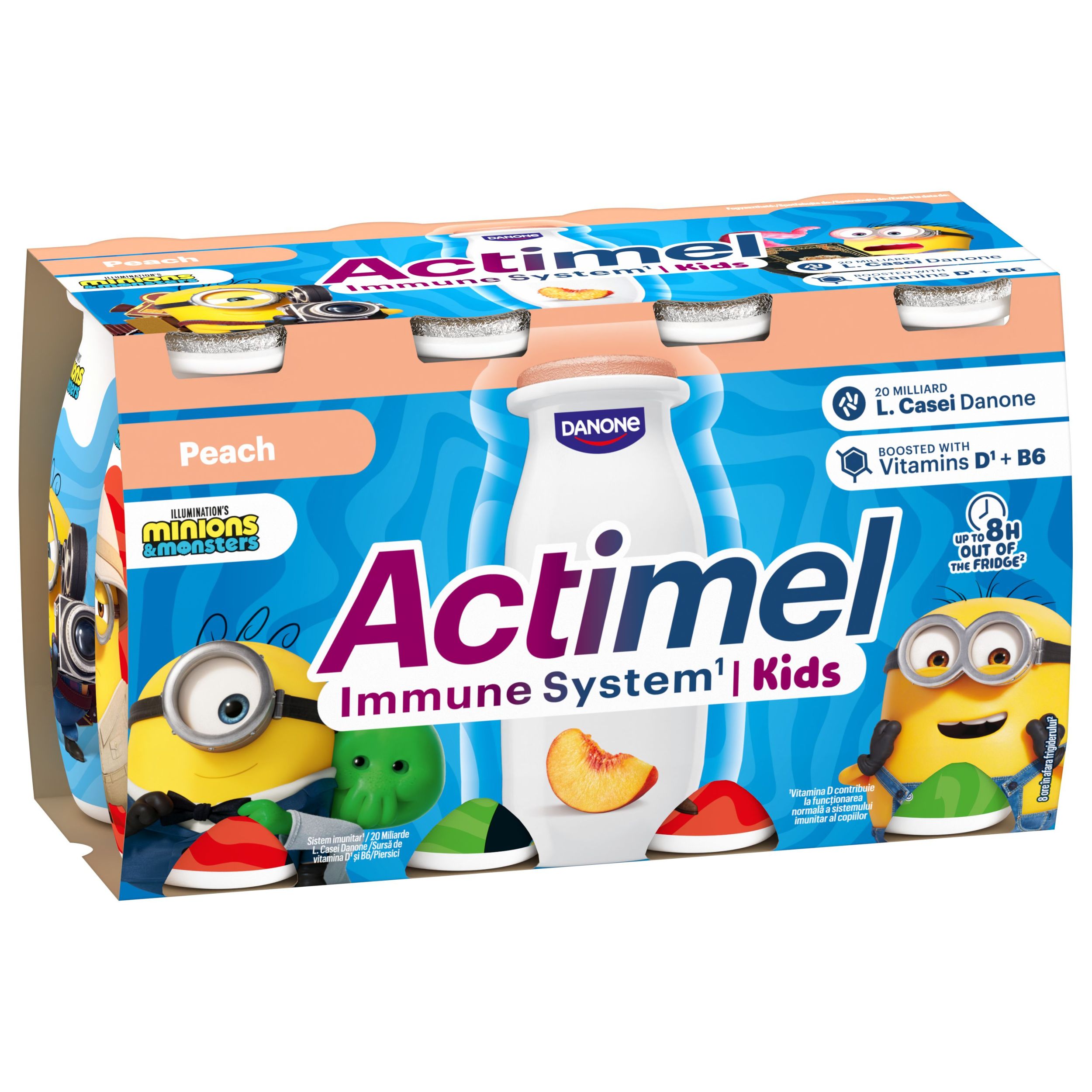 Mléčné a chlazené - Actimel Kids broskev 8x100g