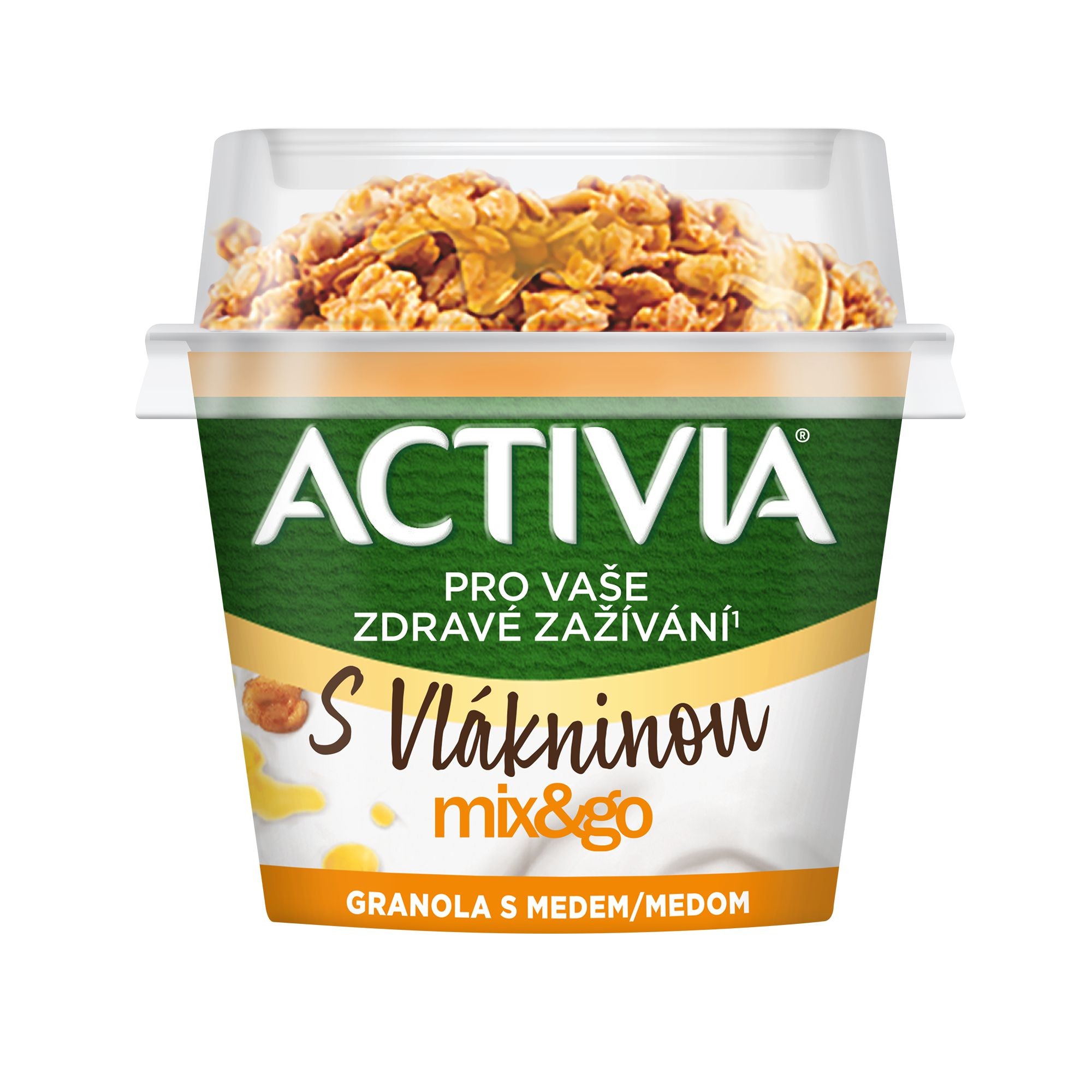 Mléčné a chlazené - Activia Mix&Go Granola s medem 165g
