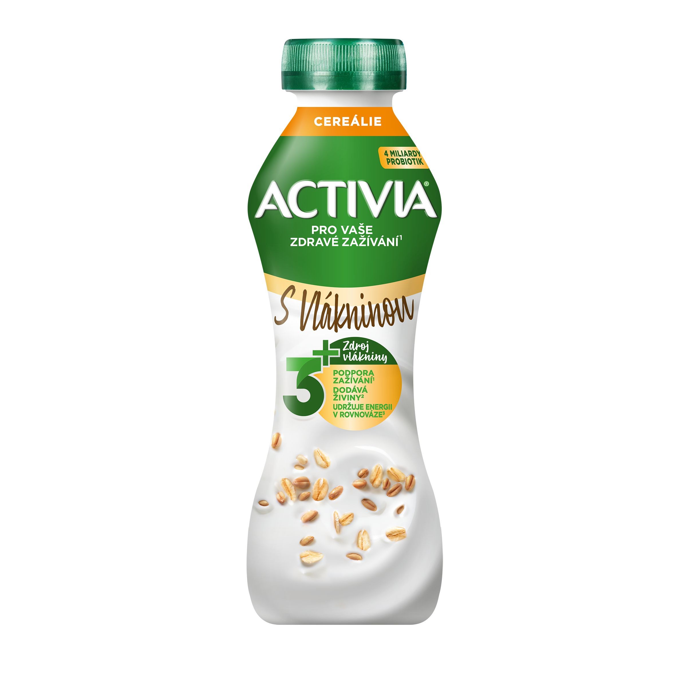 Mléčné a chlazené - Activia zakysaný nápoj s bifidokulturou Cereálie 270g