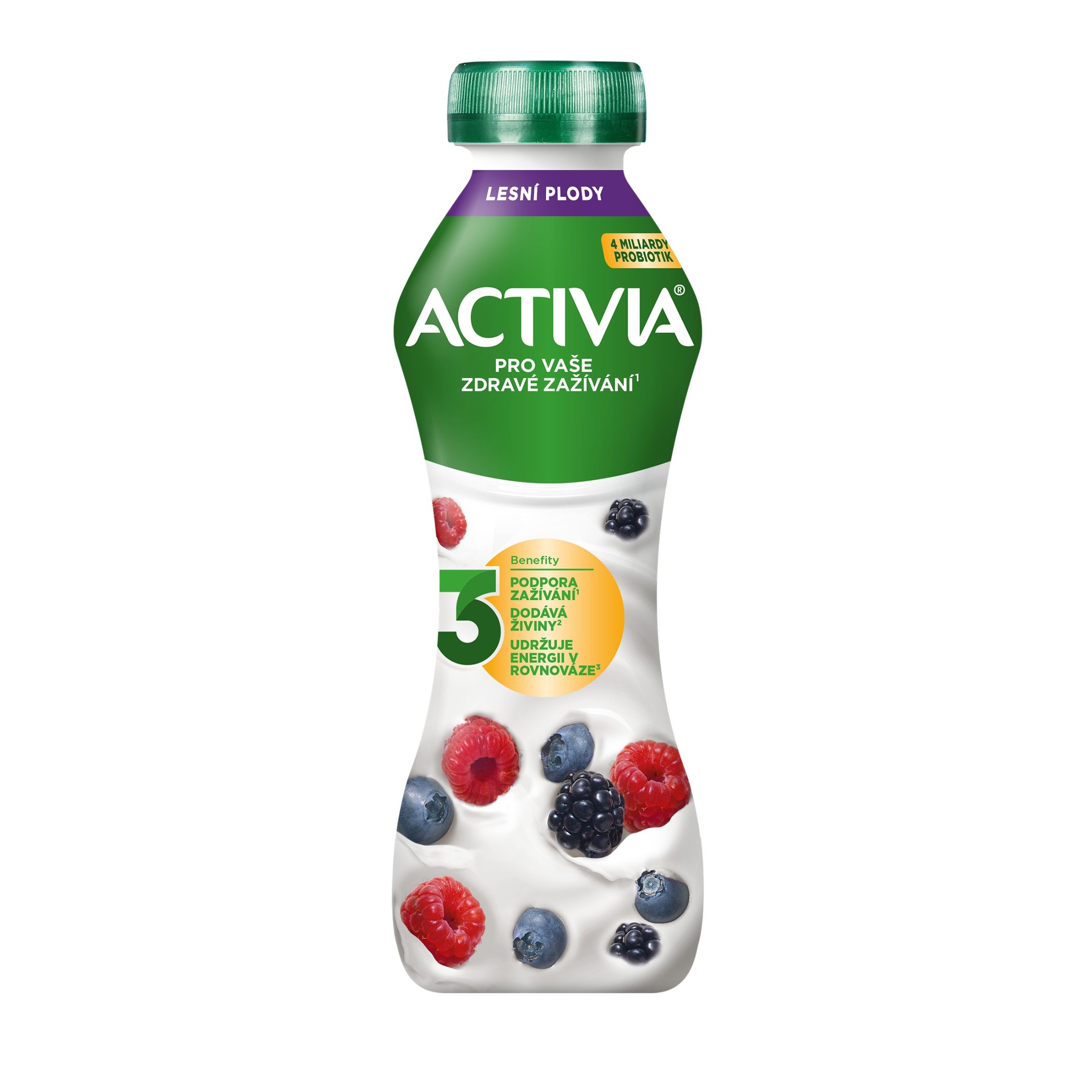 Mléčné a chlazené - Activia Zakysaný nápoj s bifidokulturou lesní plody 280 g