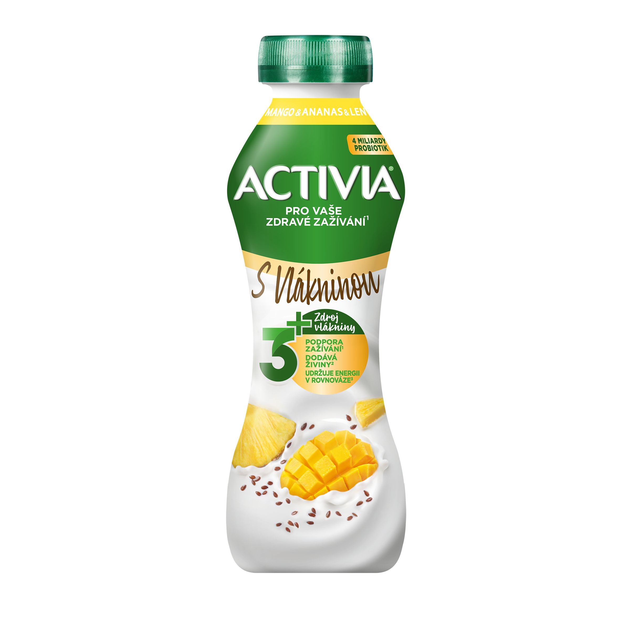 Mléčné a chlazené - Activia Zakysaný nápoj s bifidokulturou Mango len 270g