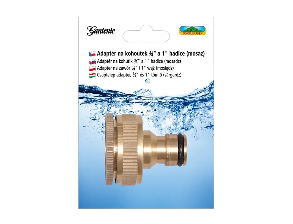 Domácnost a Zahrada - Adaptér na kohoutek pro hadici 3/4 a 1 mosazný