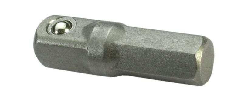 Domácnost a Zahrada - Adaptér na ráčnu 1/4" šestihran na 1/4" čtverec, vnější CV