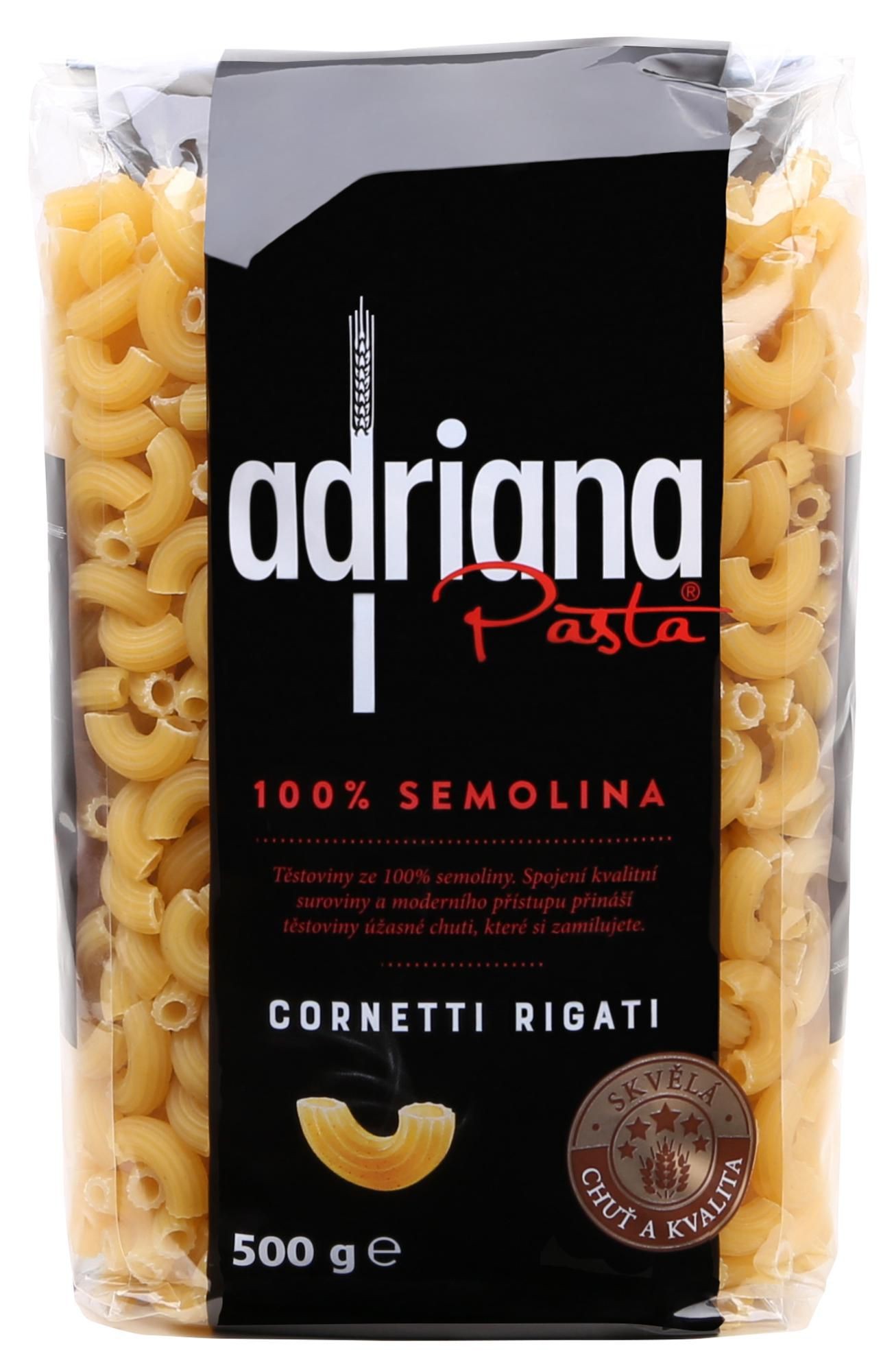 Trvanlivé potraviny - Adriana Cornetti Rigati těstoviny semolinové sušené 500 g
