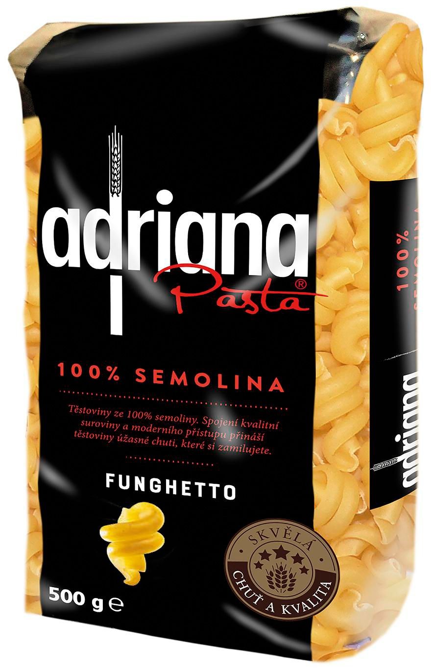 Trvanlivé potraviny - Adriana Funghetto těstoviny semolinové sušené 500 g