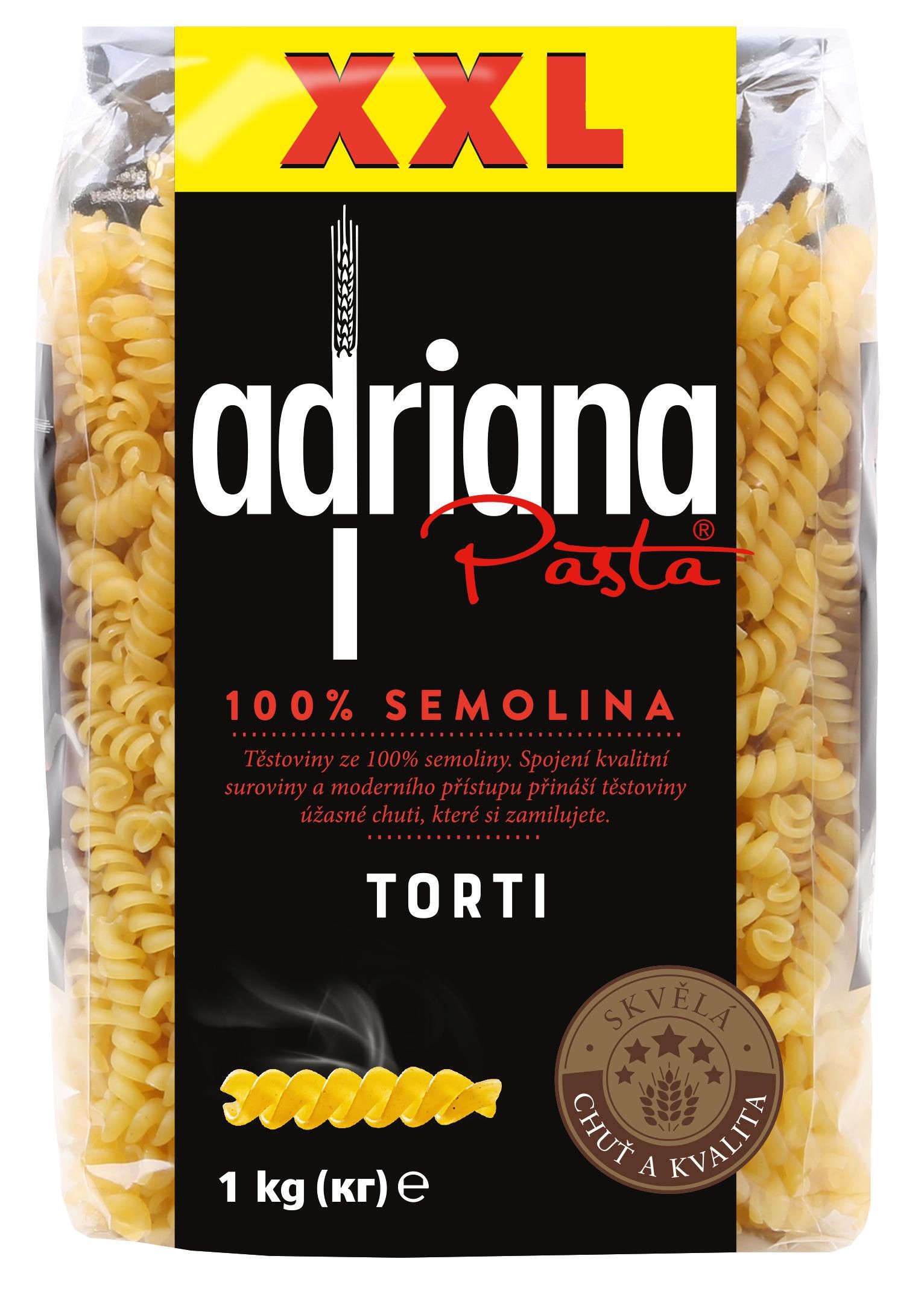 Trvanlivé potraviny - Adriana Fusilli těstoviny semolinové sušené 1 kg