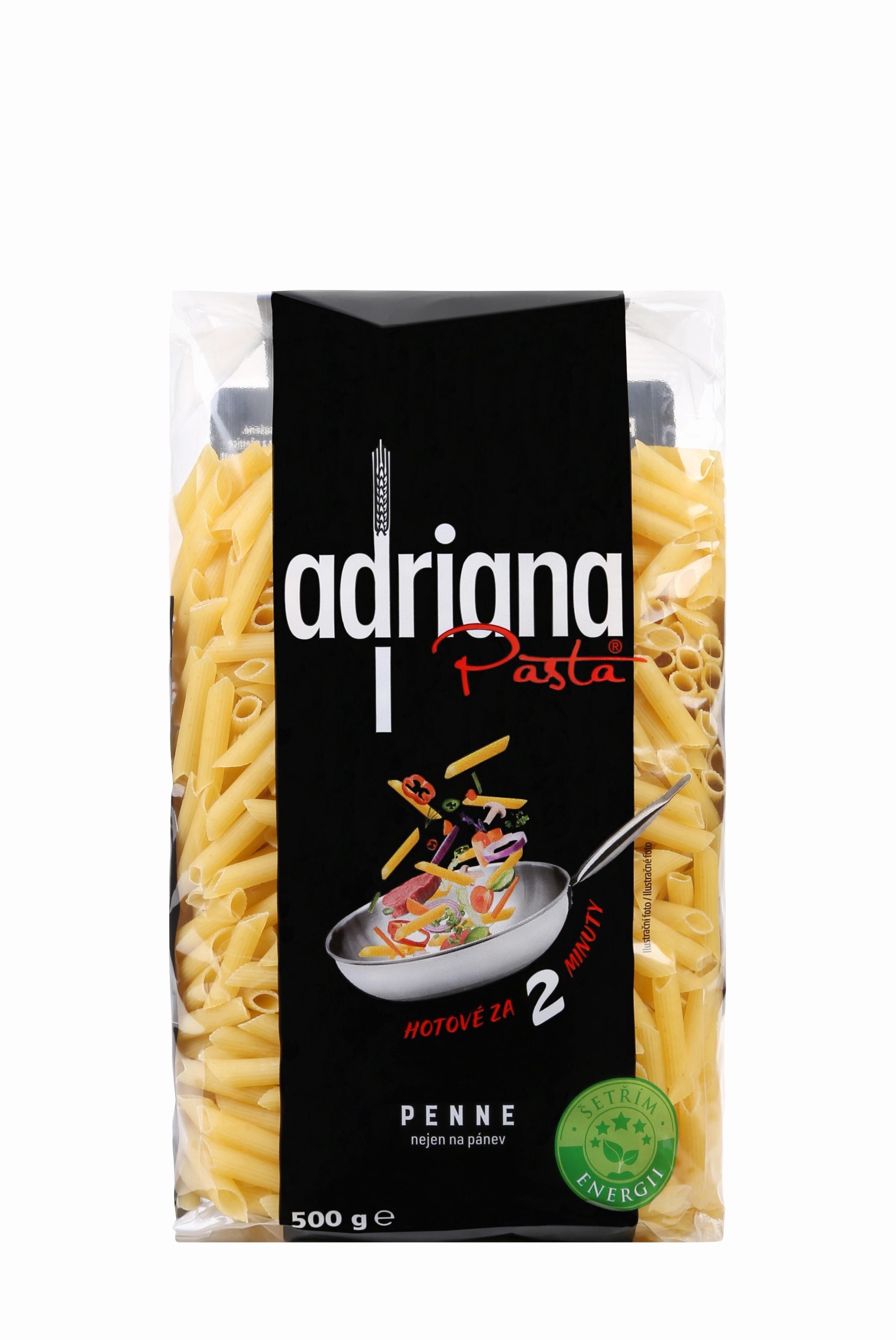 Trvanlivé potraviny - Adriana Pasta Nejen na pánev Penne těstoviny semolinové sušené 500g