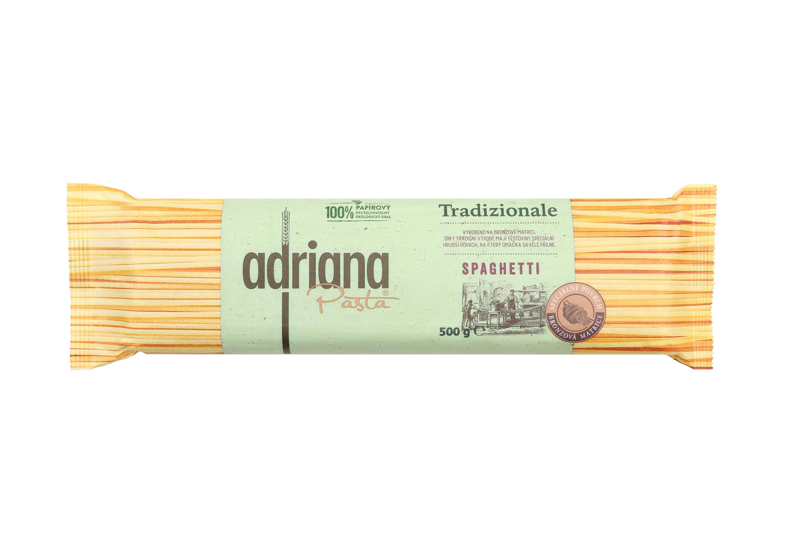 Trvanlivé potraviny - Adriana Tradizionale Spaghetti těstoviny semolinové sušené 500g