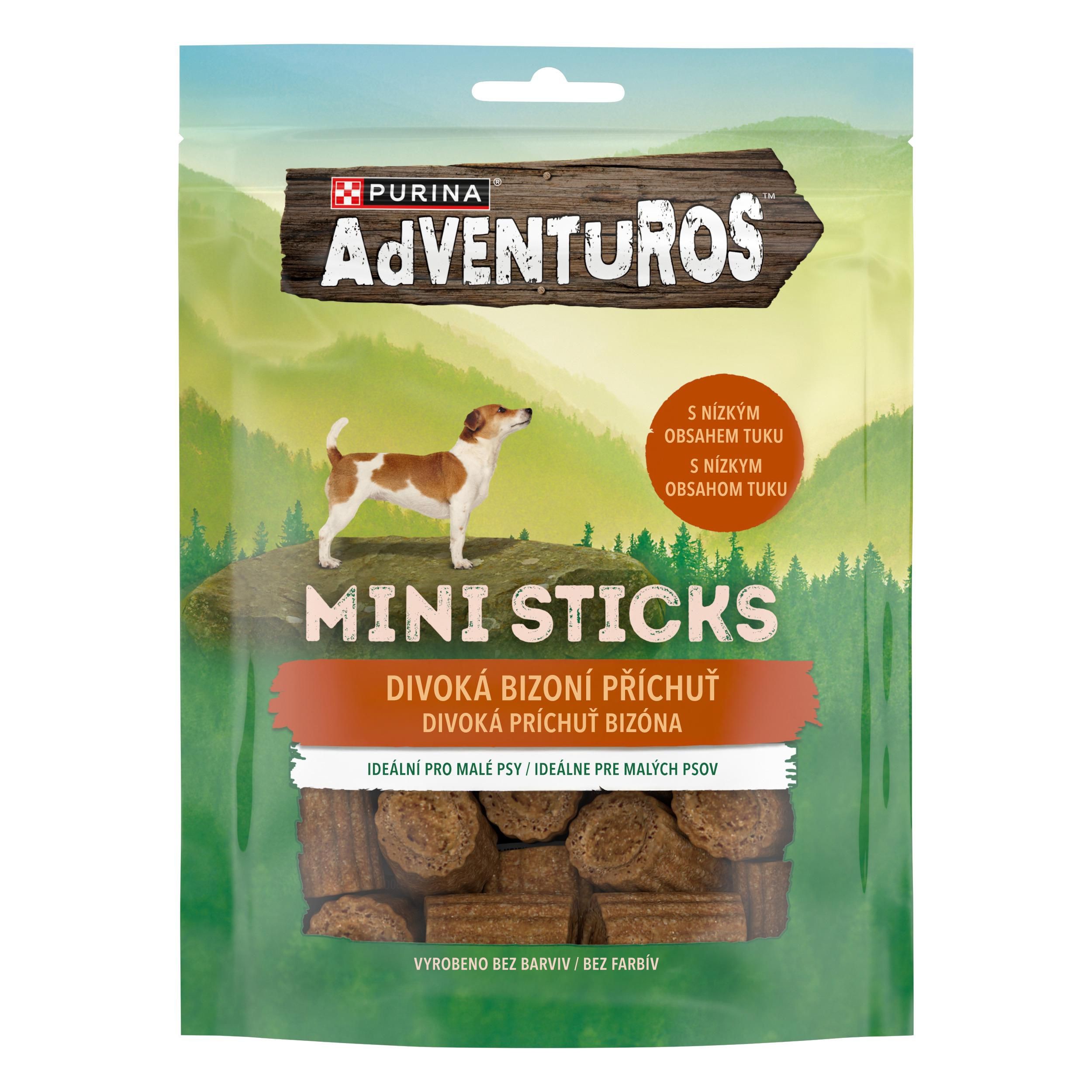 Svět zvířat - Adventuros mini sticks s  bizonem 90g