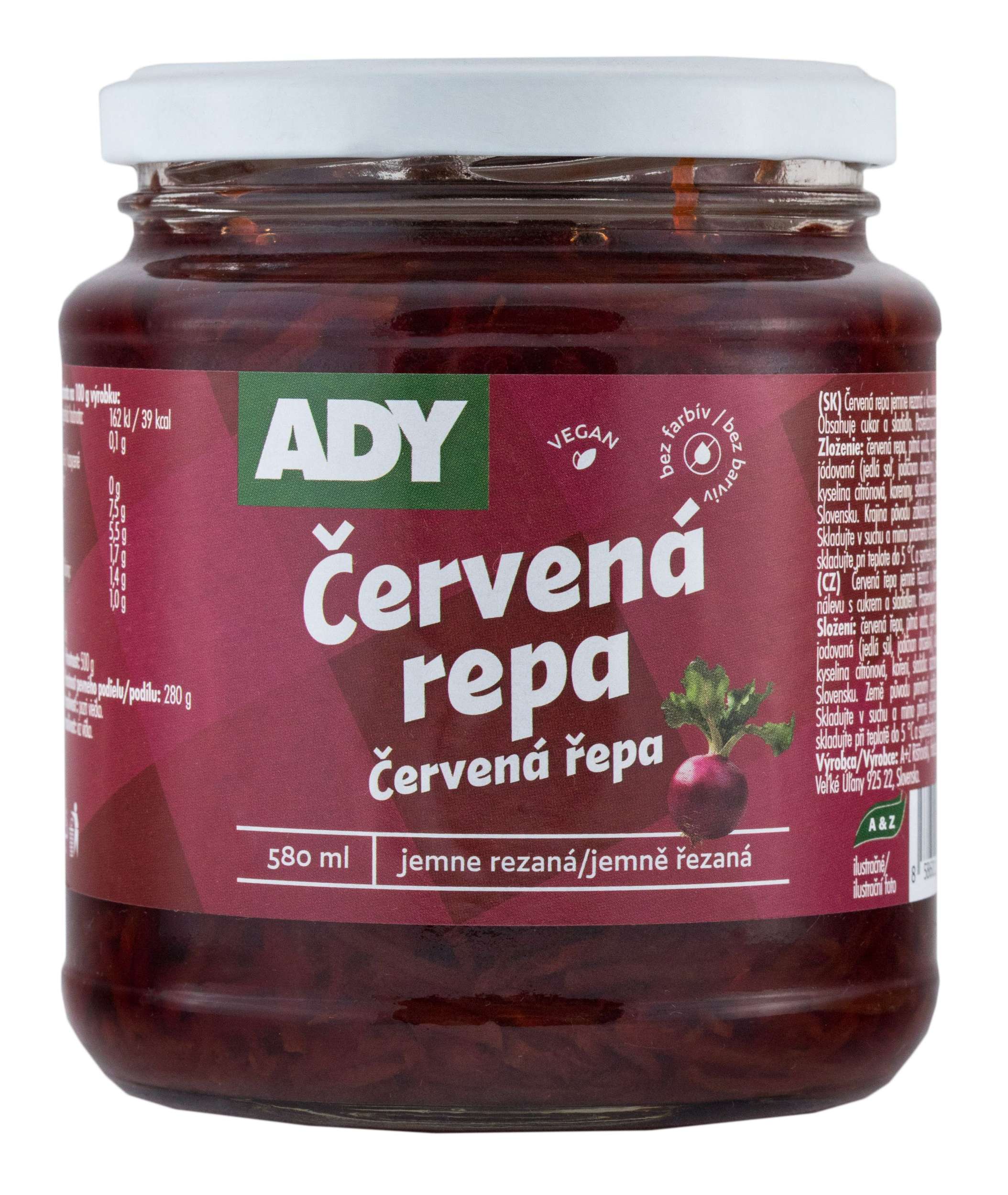 ADY Červená řepa jemně řezaná 500g
