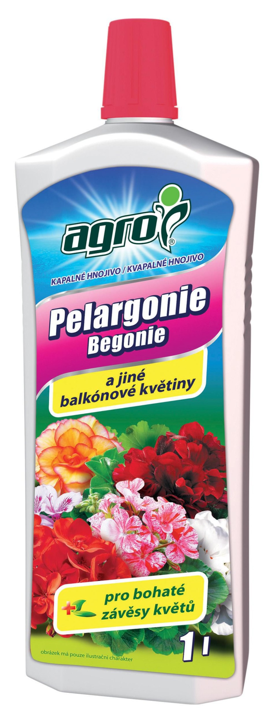 Domácnost a Zahrada - Agro Kapalné hnojivo muškáty a begonie 1 l