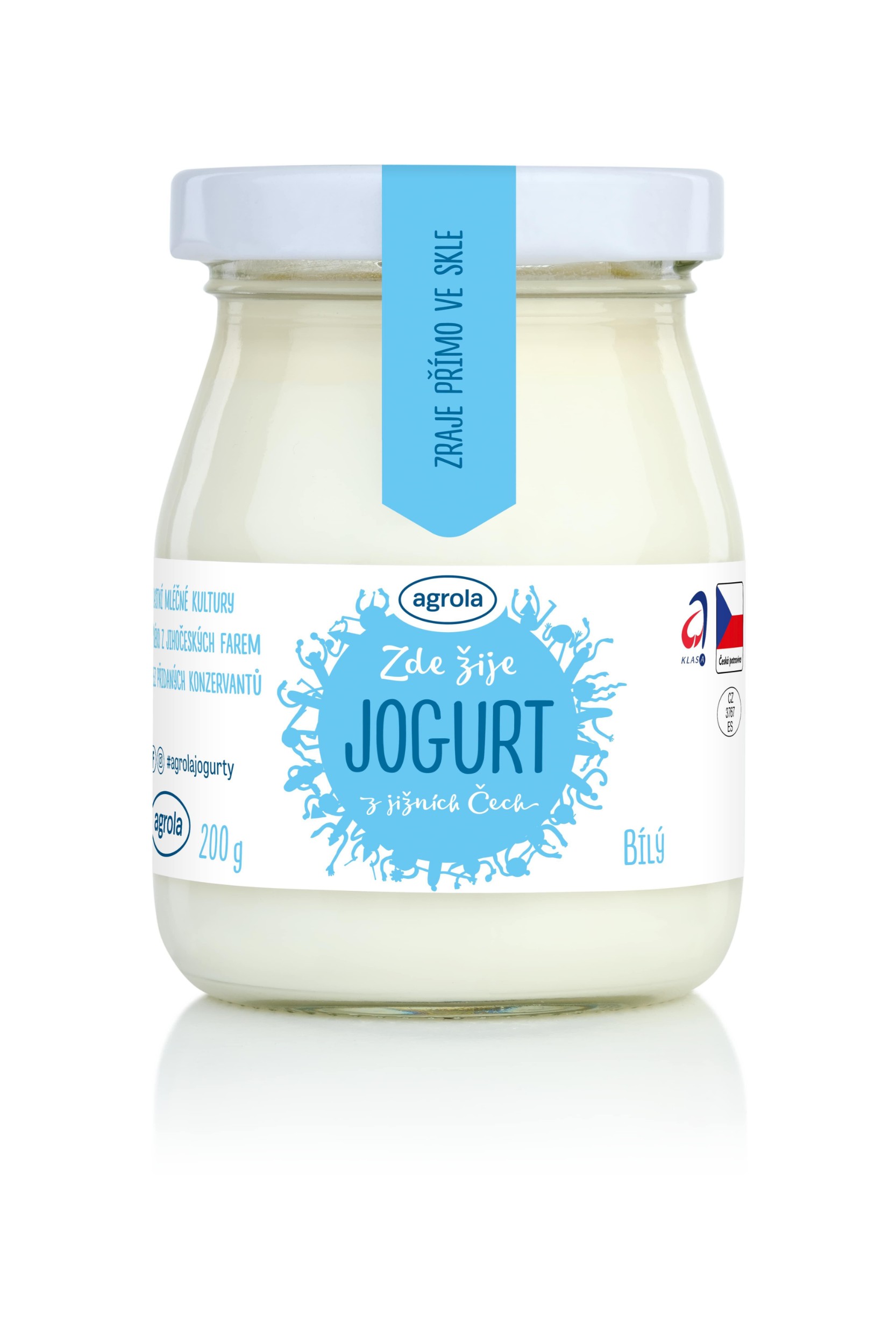 Mléčné a chlazené - Agro-la Jogurt bílý 200 g