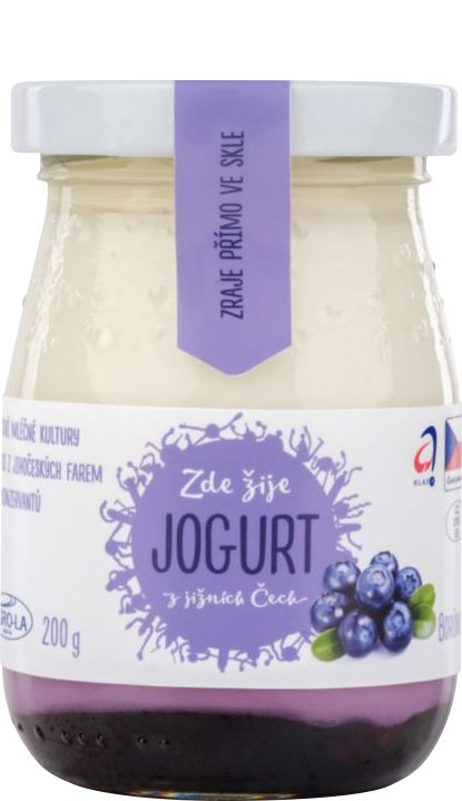 Mléčné a chlazené - Agro-la Jogurt borůvka 200 g