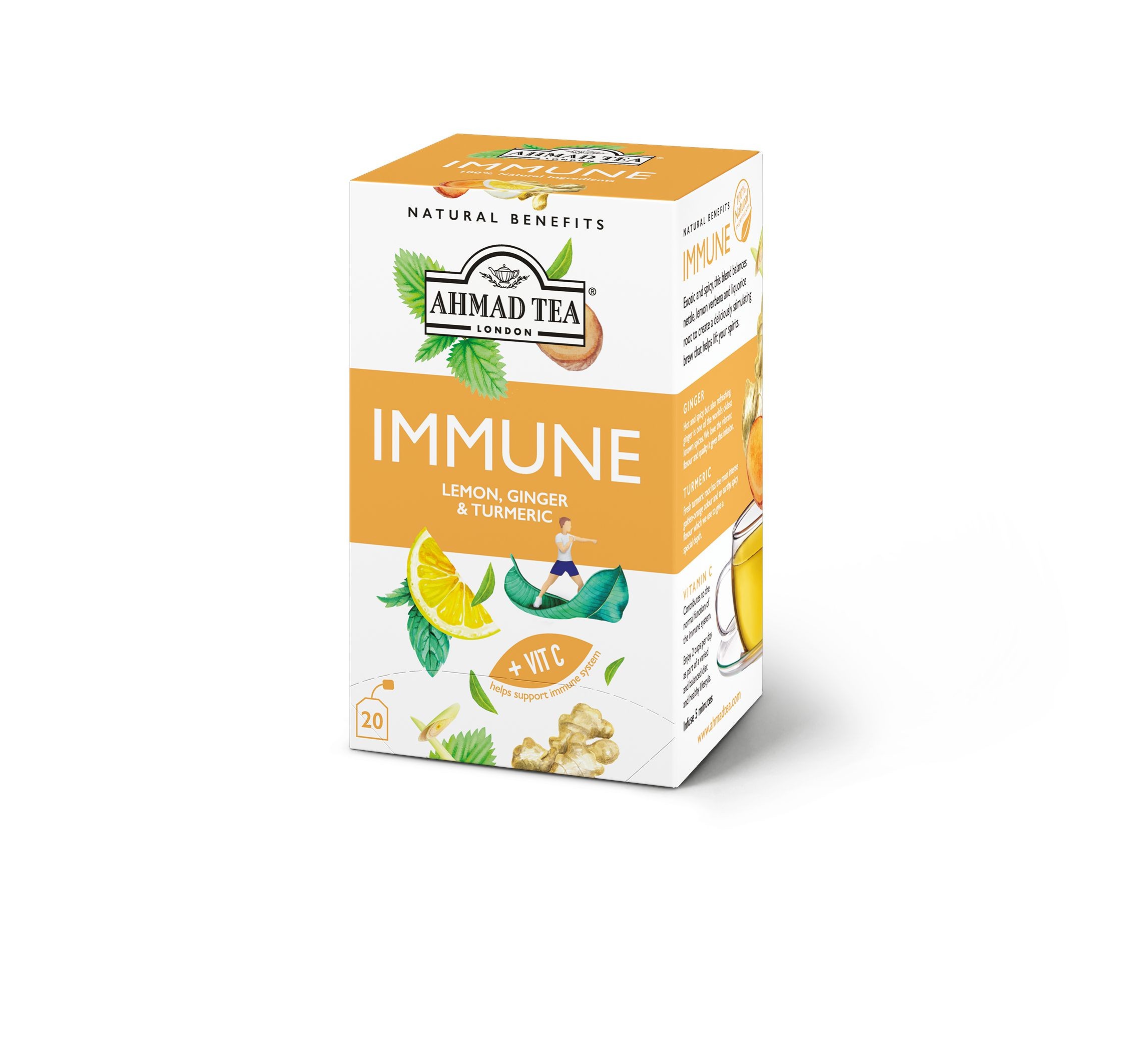 Nápoje - Ahmad Immune funkční čaj 20 x 1,5 g