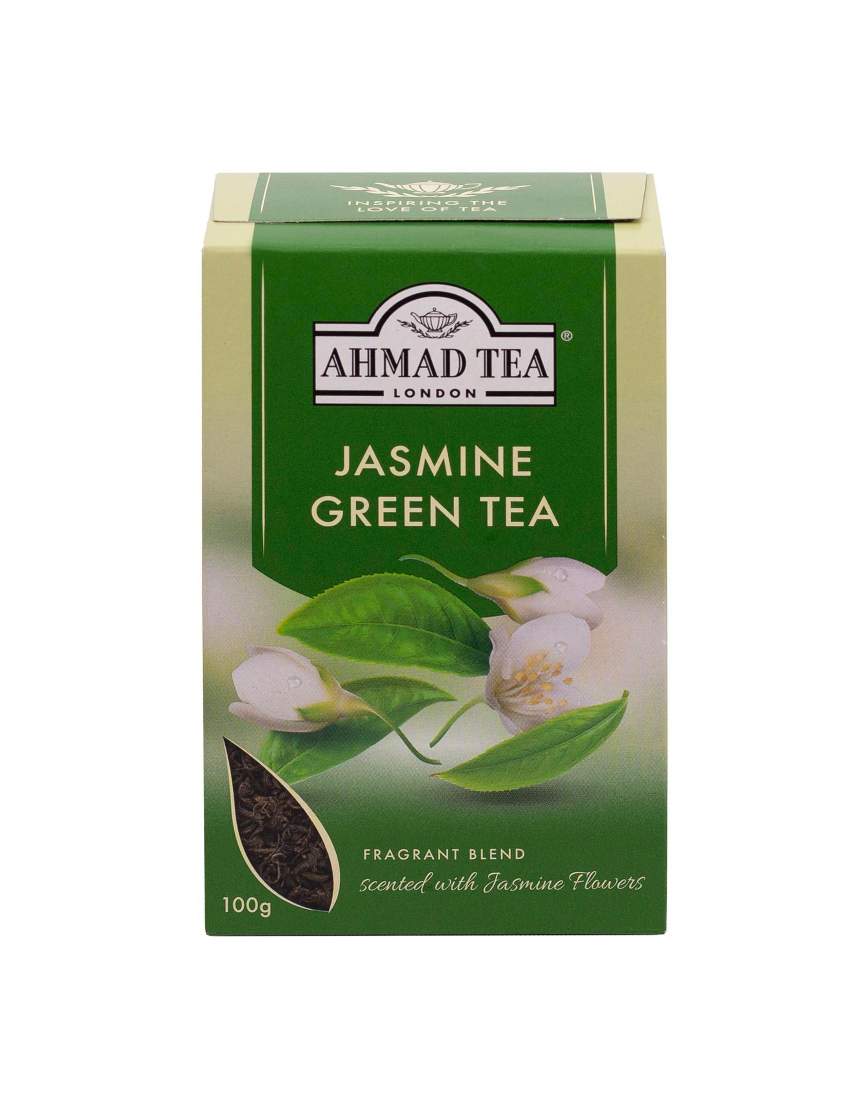 Nápoje - Ahmad Tea Zelený čaj ochucený květy jasmínu sypaný 100 g