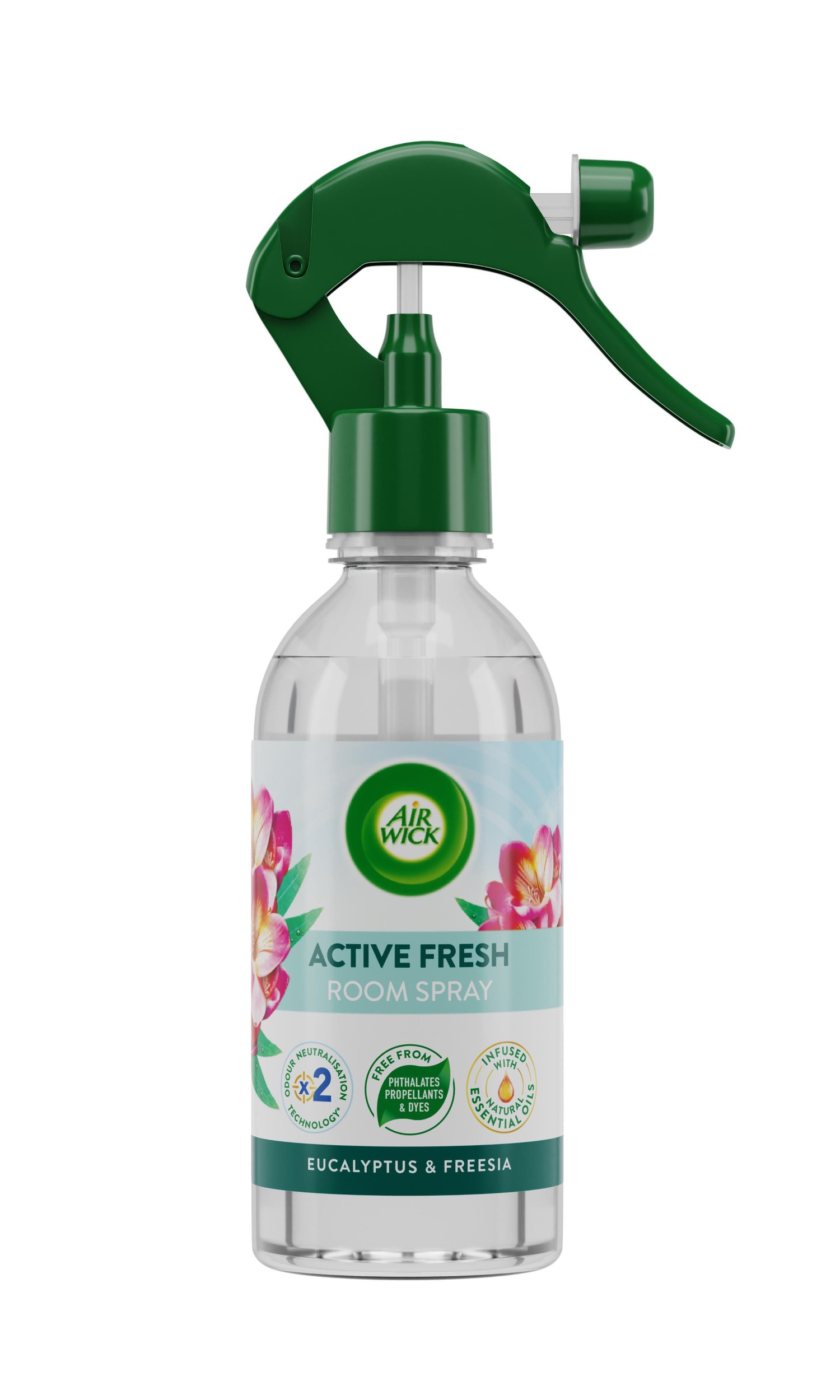 Domácnost a Zahrada - Air Wick Active Fresh osvěžovač vzduchu ve spreji - Eucalyptus 237 ml