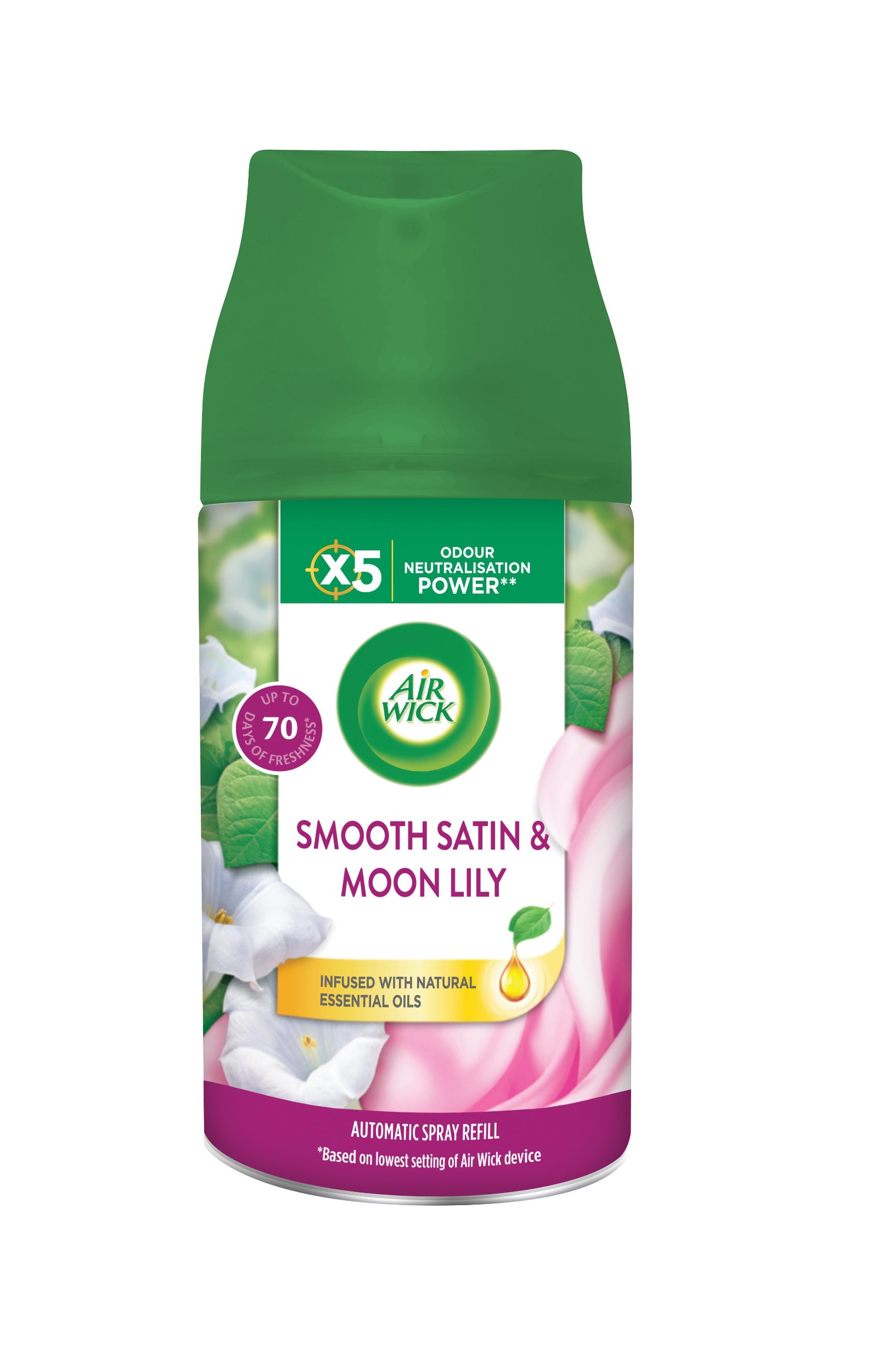 Drogerie a kosmetika - Air Wick Freshmatic Max Náplň do osvěžovače vzduchu jemný satén a měsíční lilie 250 ml