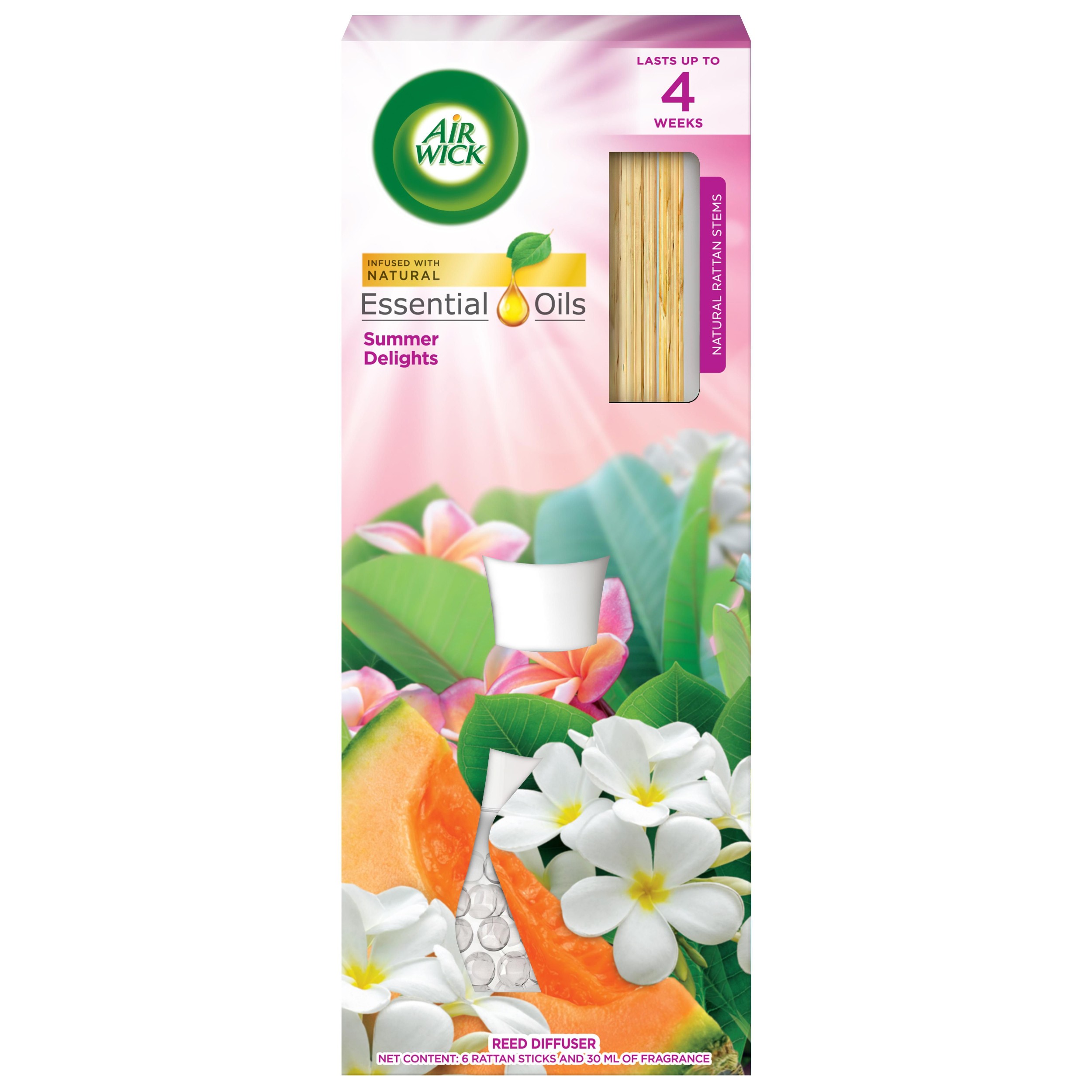Drogerie a kosmetika - Air Wick Life Scents Vonné tyčinky radostné léto 30 ml