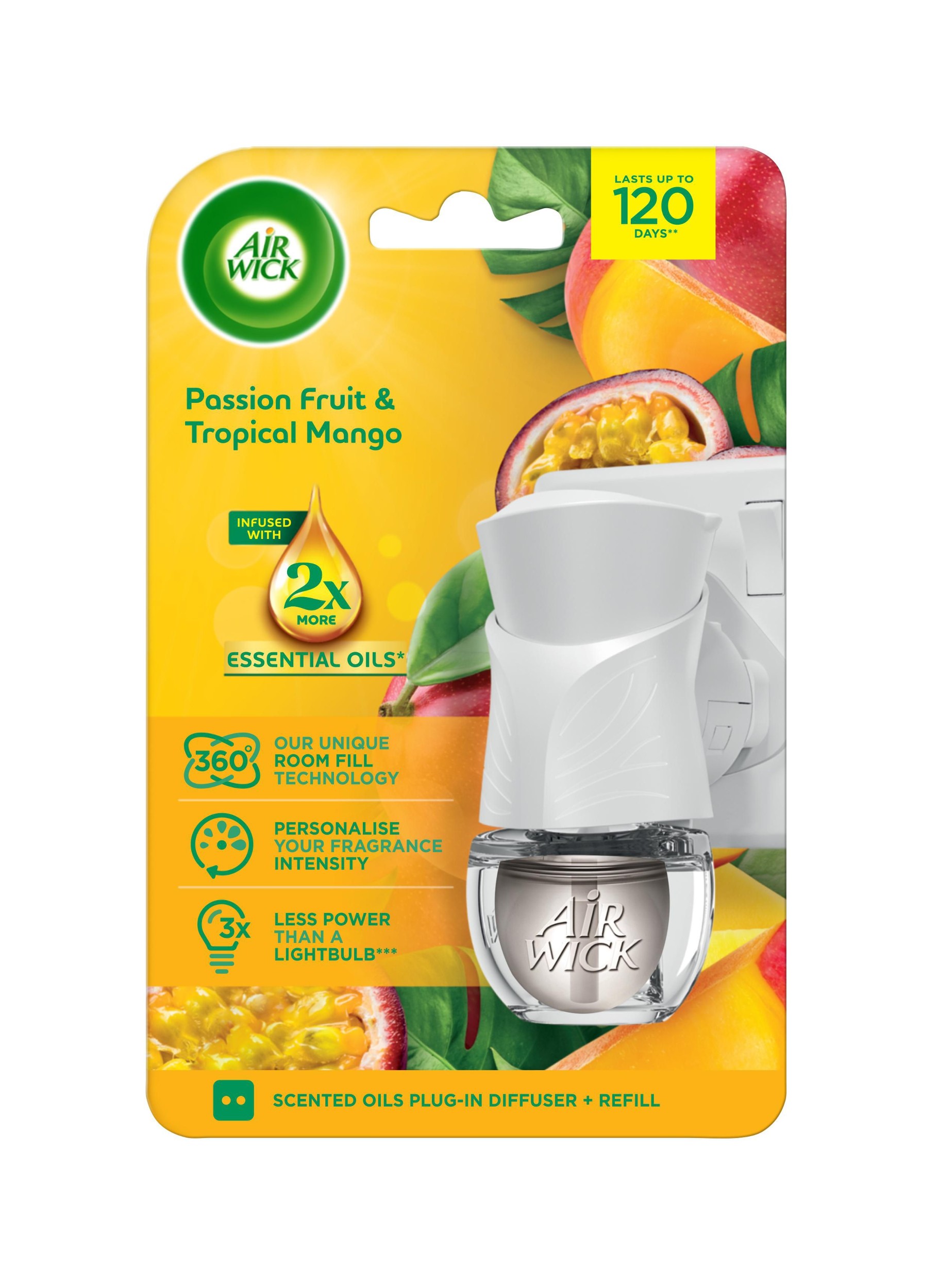 Drogerie a kosmetika - Air Wick tekutá náplň do elektrického přístroje – Maracuja a tropické mango. 19ml