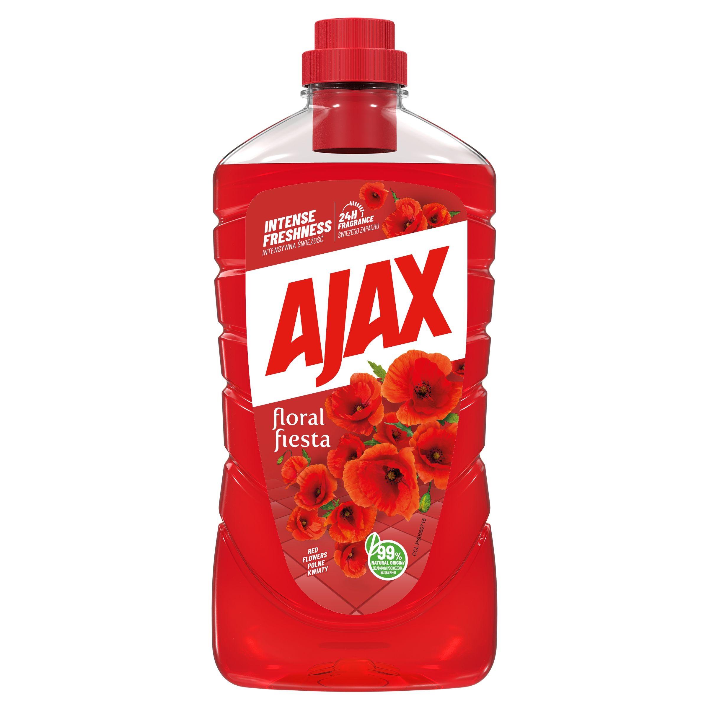 Drogerie a kosmetika - Ajax Floral Fiesta Red Flowers čistící prostředek pro domácnost 1 l