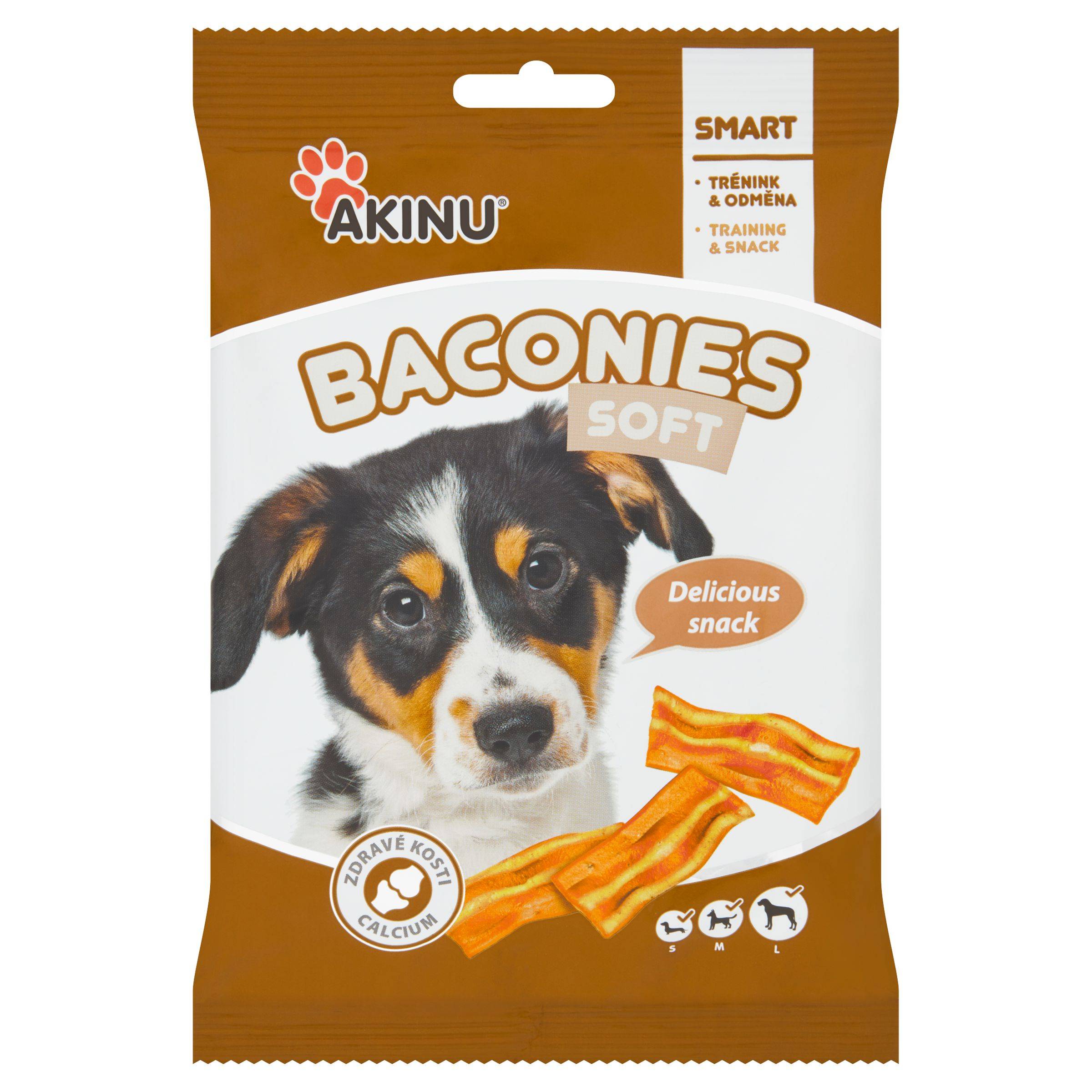 Svět zvířat - Akinu Baconies slaninky pro psy 85 g