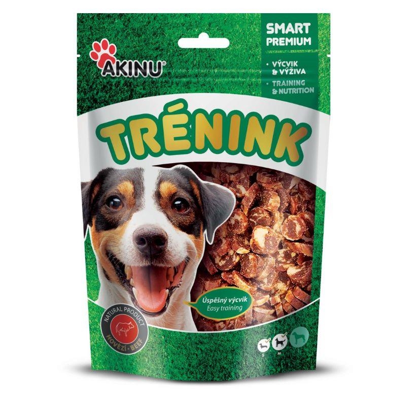 Svět zvířat - Akinu Hovězí, treska trénink pro psy 120g