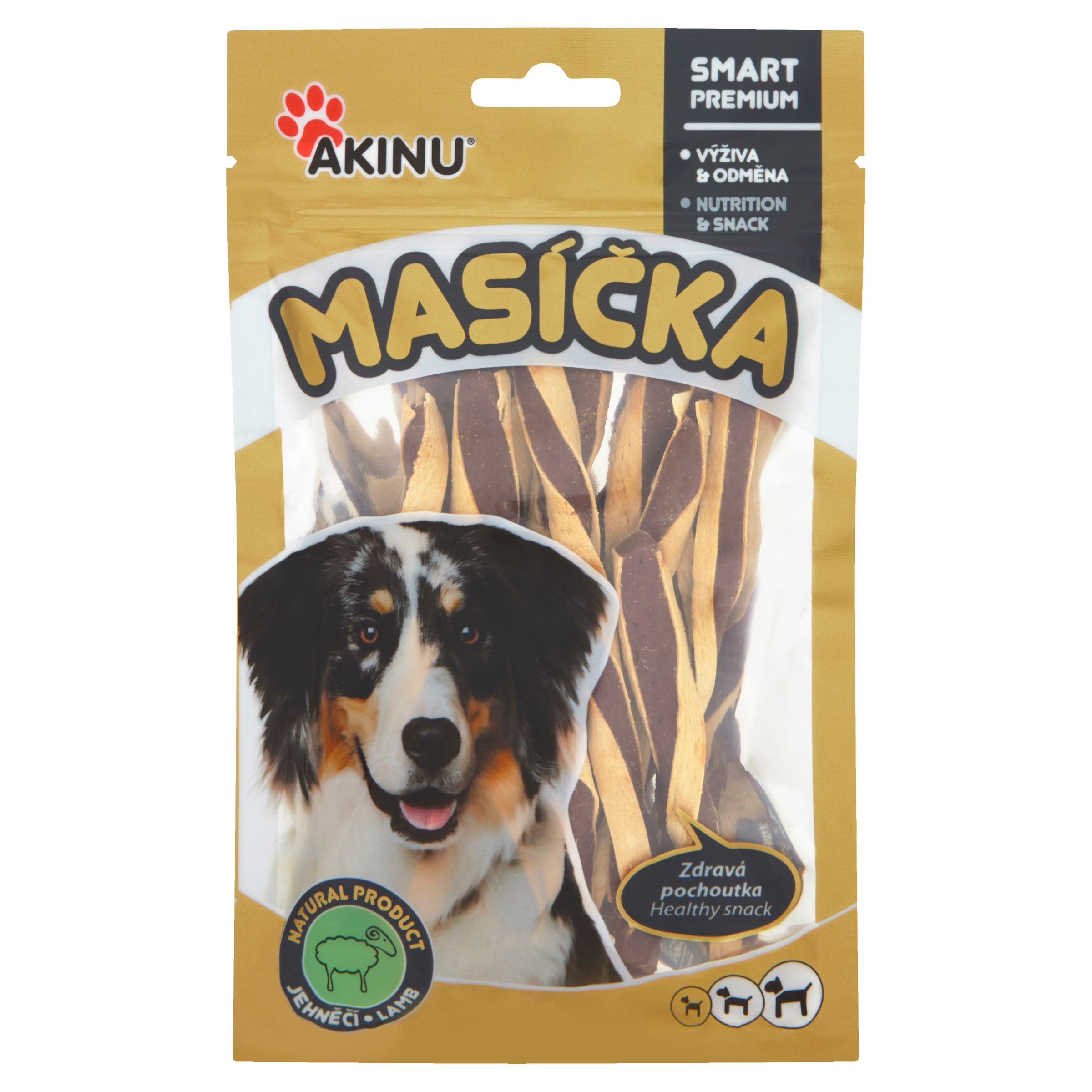 Svět zvířat - Akinu Jehněčí twister pro psy 75 g