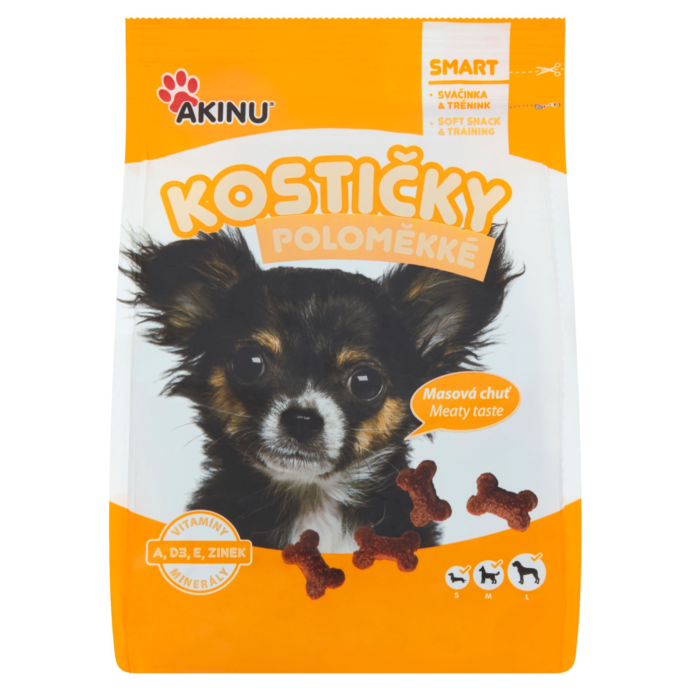 Svět zvířat - Akinu Kostičky pro psy poloměkké 500 g