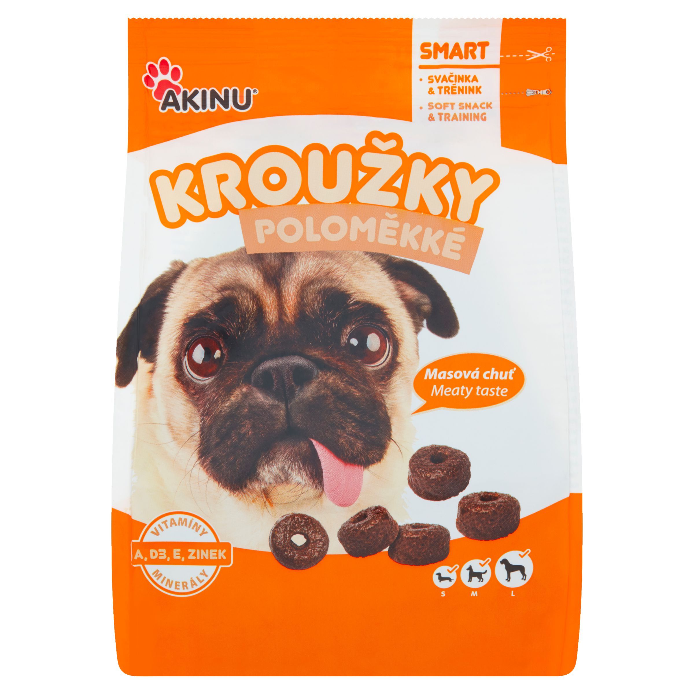 Svět zvířat - Akinu Kroužky pro psy poloměkké 500 g