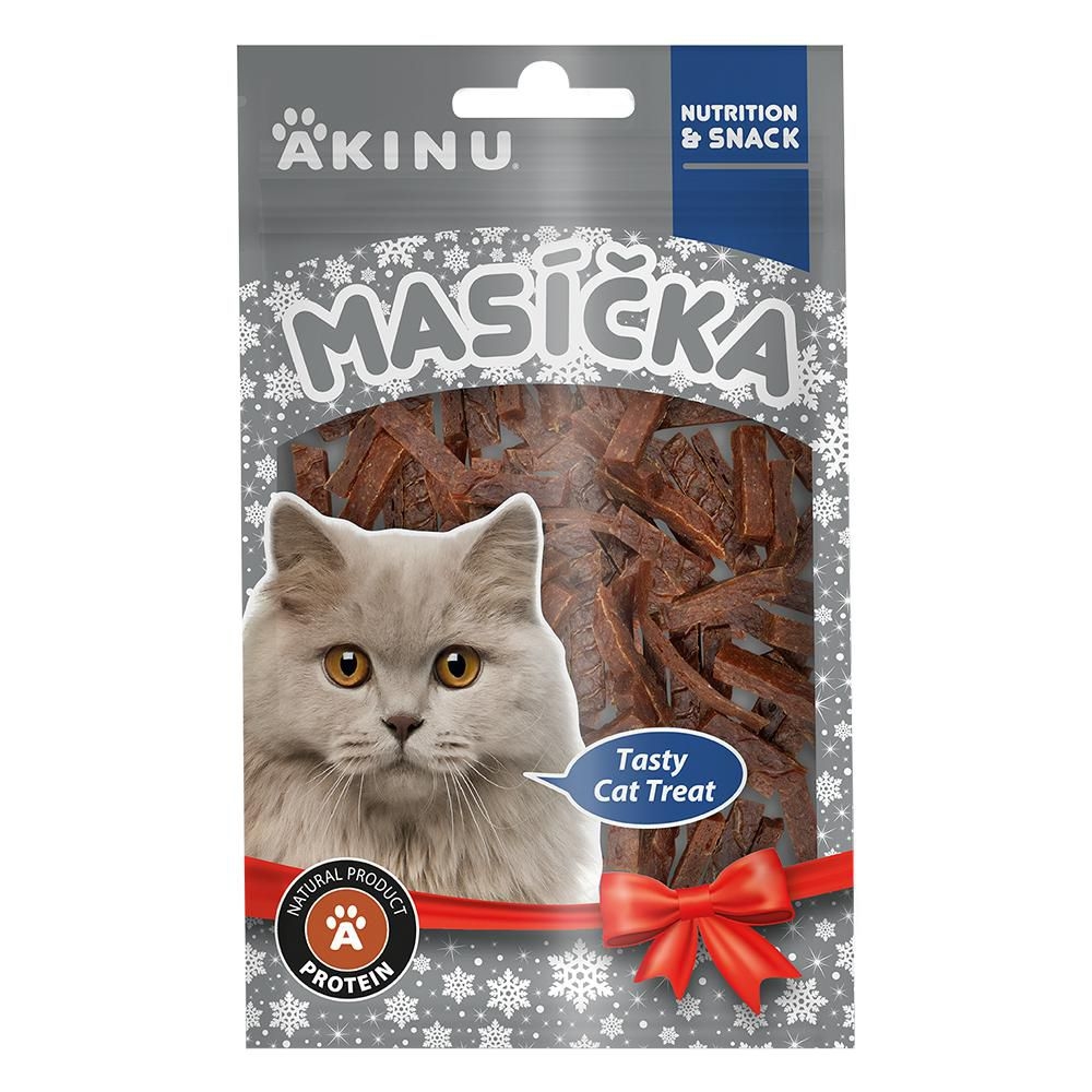Svět zvířat - Akinu MASÍČKA kachní nudličky pamlsek pro kočky 50 g