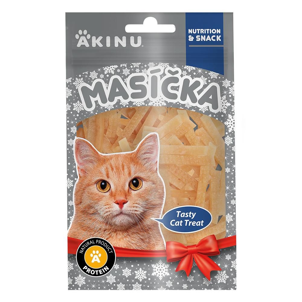 Svět zvířat - Akinu Masíčka kuřecí řezanky pamlsek pro kočky 50 g
