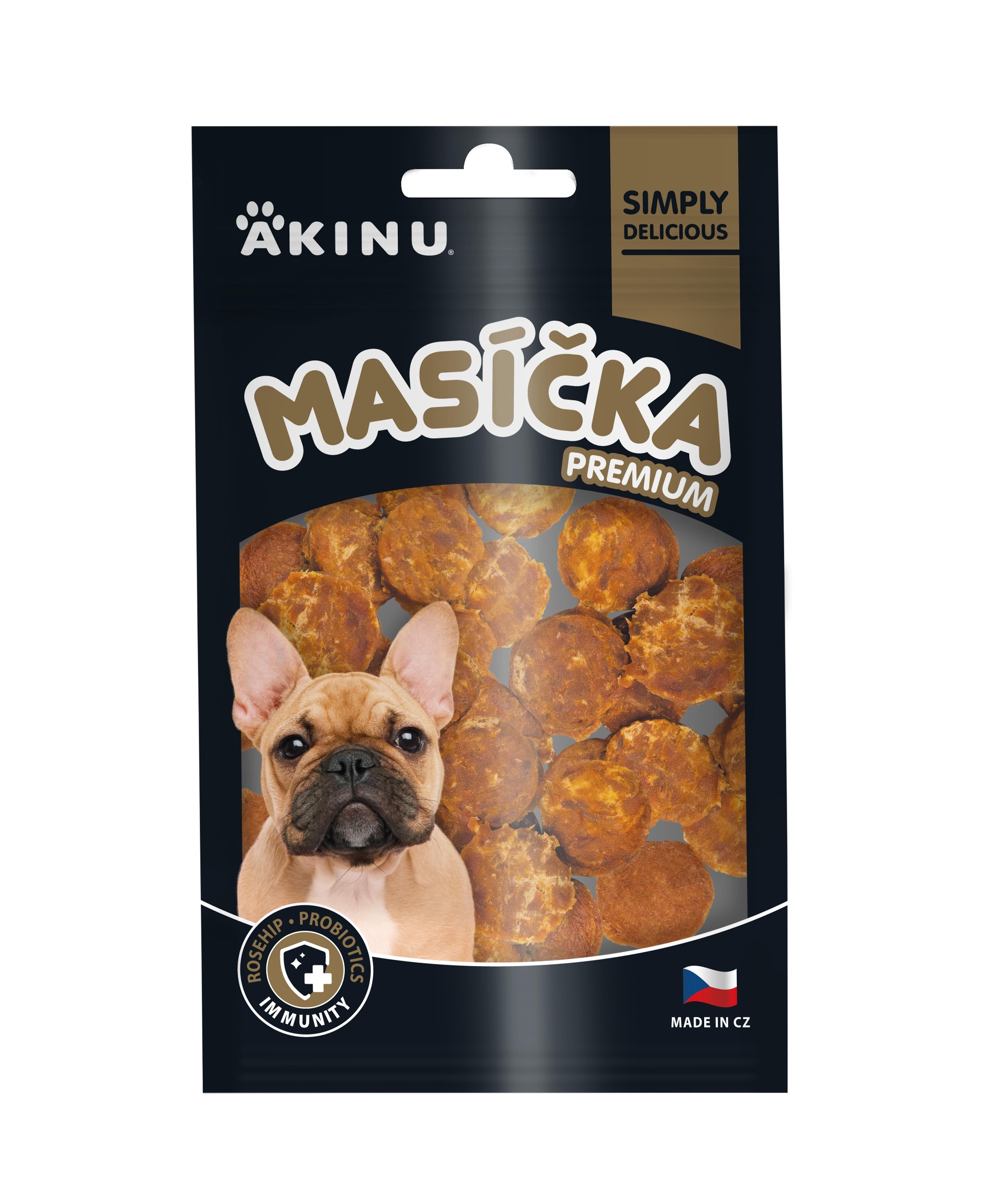 Svět zvířat - Akinu MASÍČKA PREMIUM Immunity pamlsek pro psy 75 g