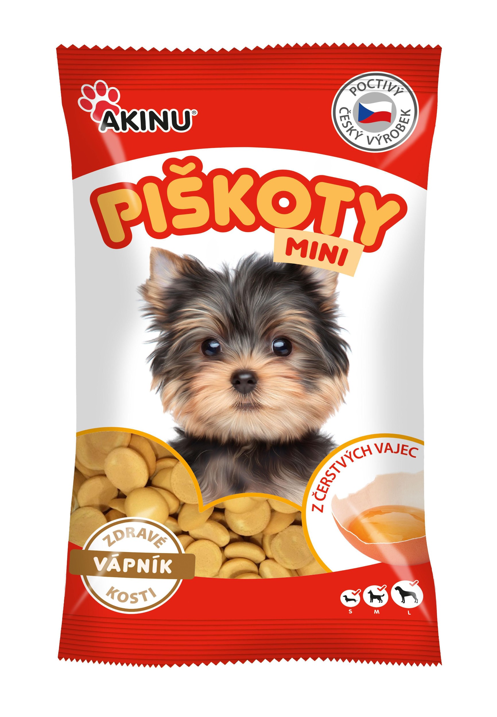 Svět zvířat - Akinu Mini piškoty s vápníkem 120 g