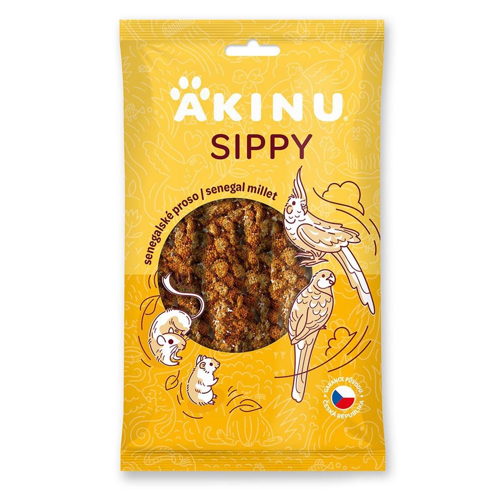 Svět zvířat - Akinu Senegalské proso v klasech pro ptáky a hlodavce 200 g