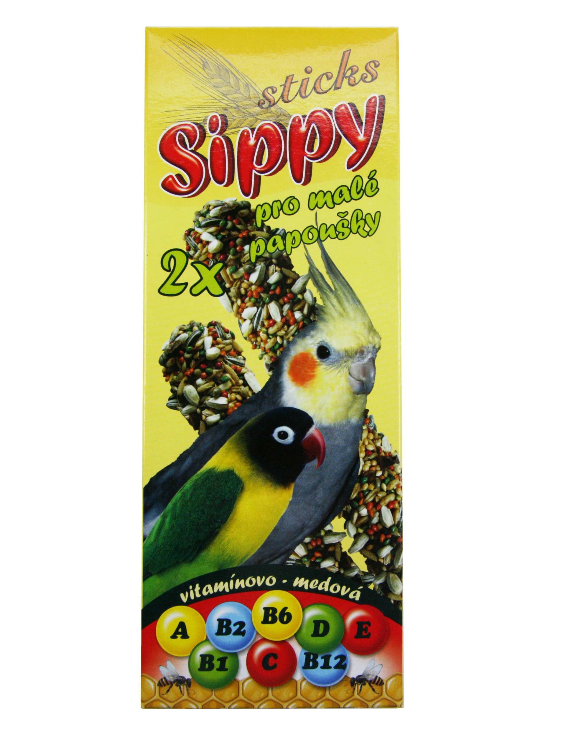 Svět zvířat - Akinu Sippy Tyč pro malé papoušky vitamínovo-medová 2 ks