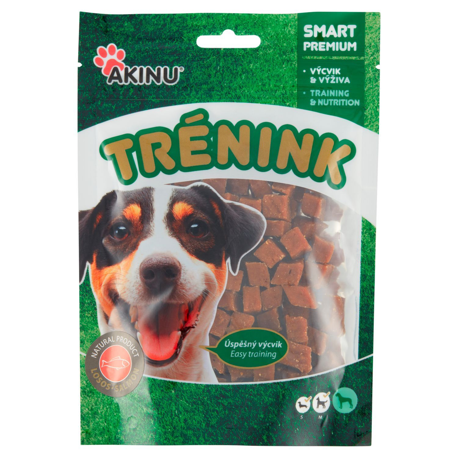 Svět zvířat - Akinu Trénink lososové kostky 120g