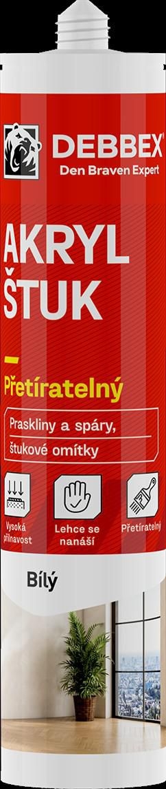 Domácnost a Zahrada - Akrylový štukový tmel bílý 280ml