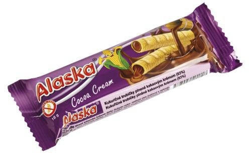 Trvanlivé potraviny - Alaska Kakao kukuřičné trubičky 18 g