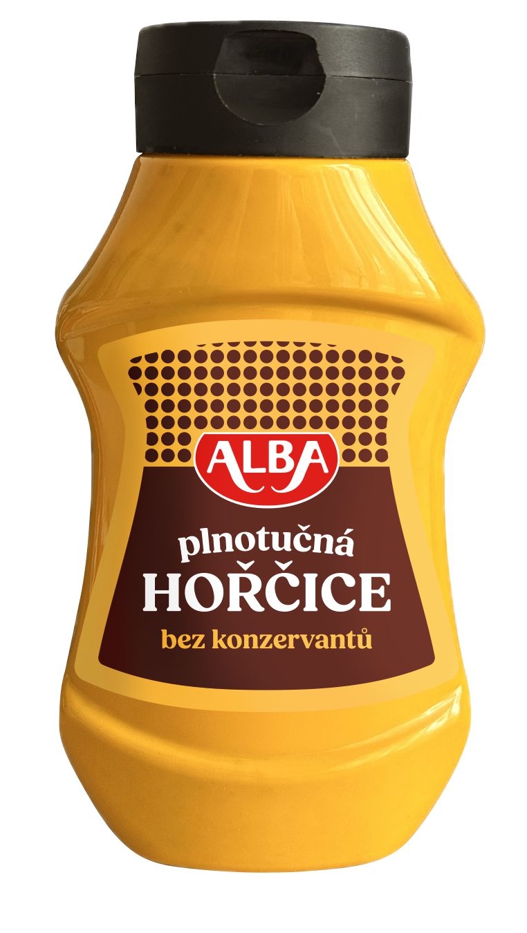 Trvanlivé potraviny - Alba Hořčice plnotučná 350g